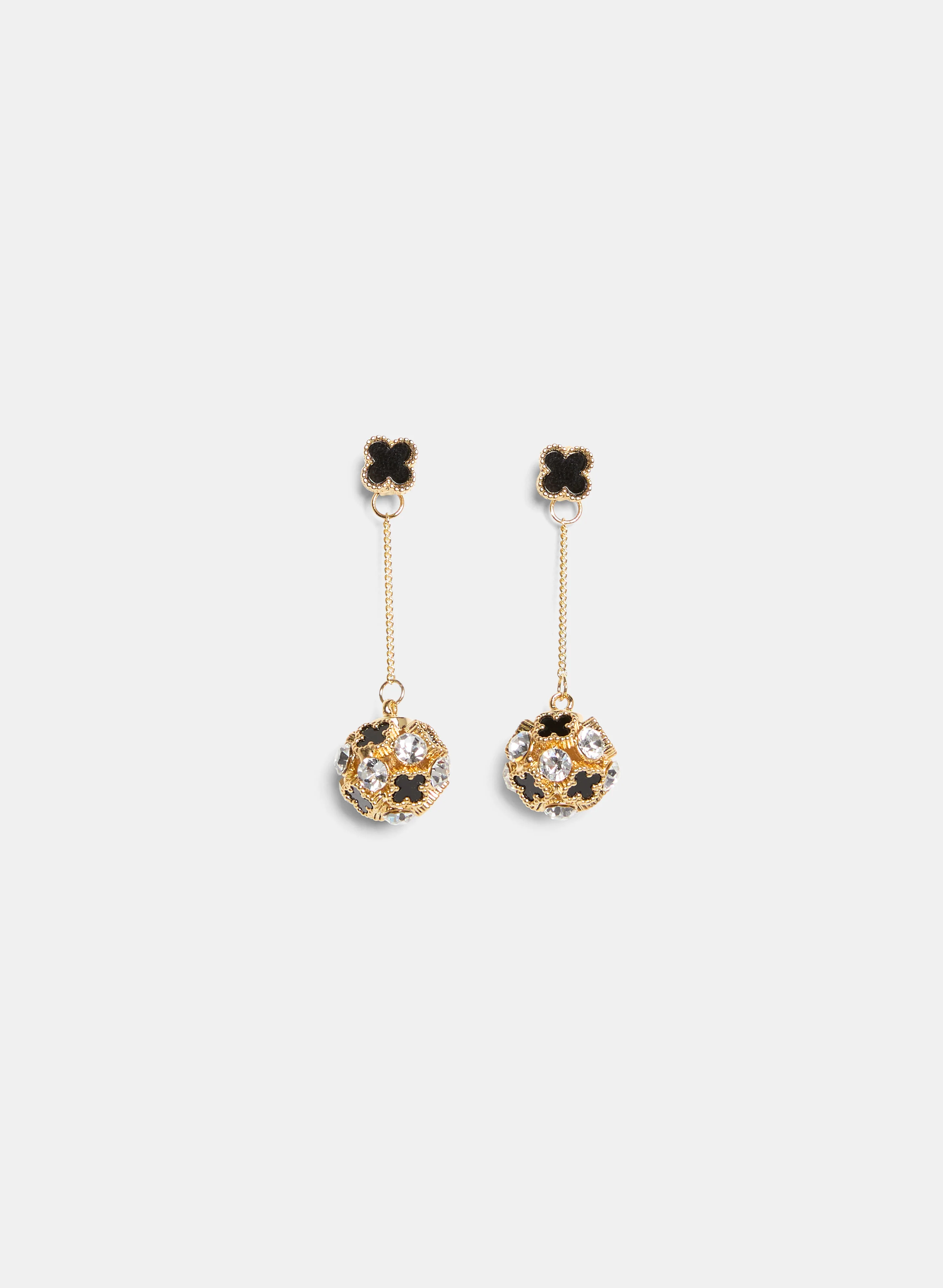 Resin Clover Earrings