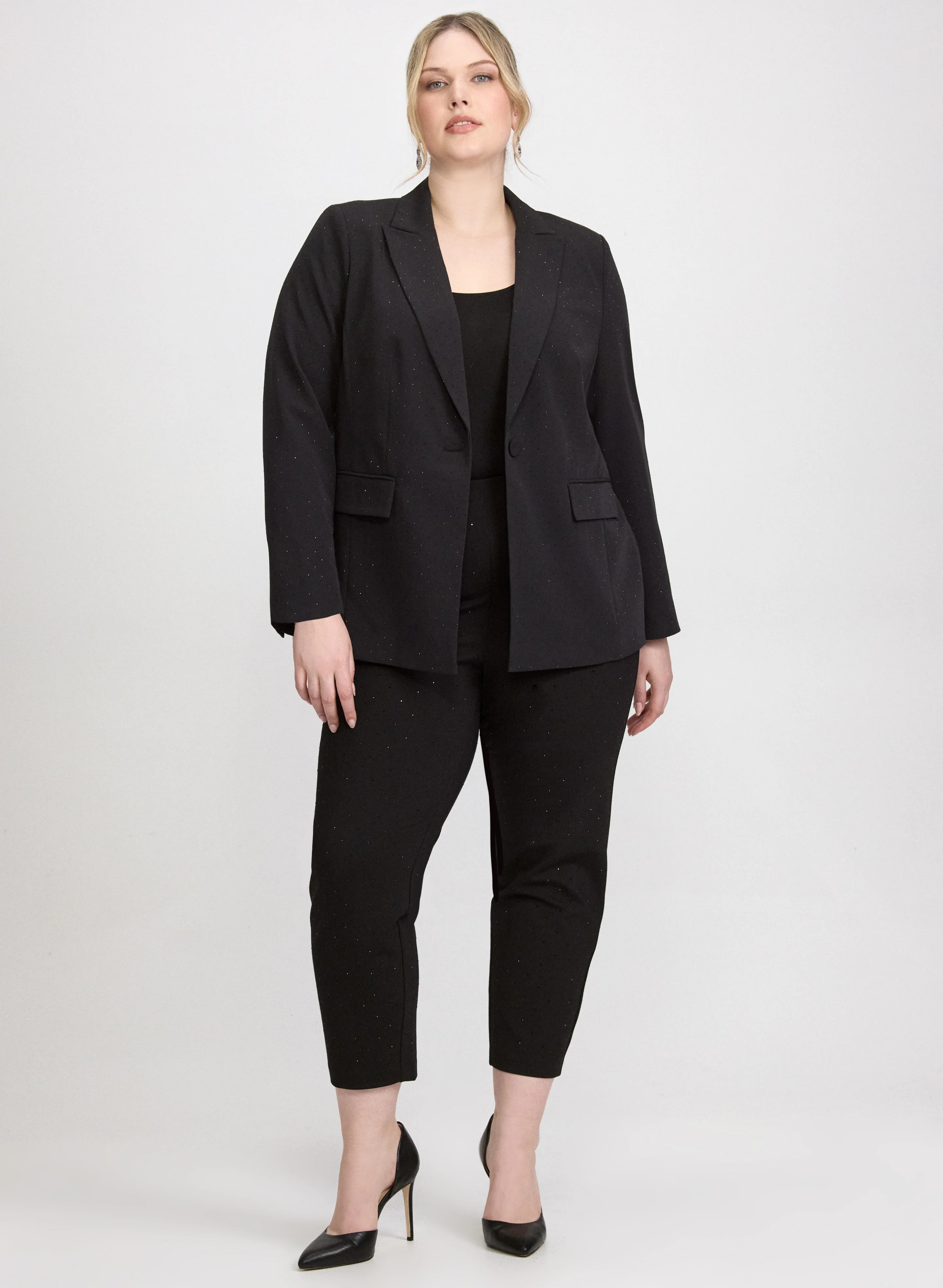 Rhinestone Detail Blazer & Sofia Rhinestone Pants