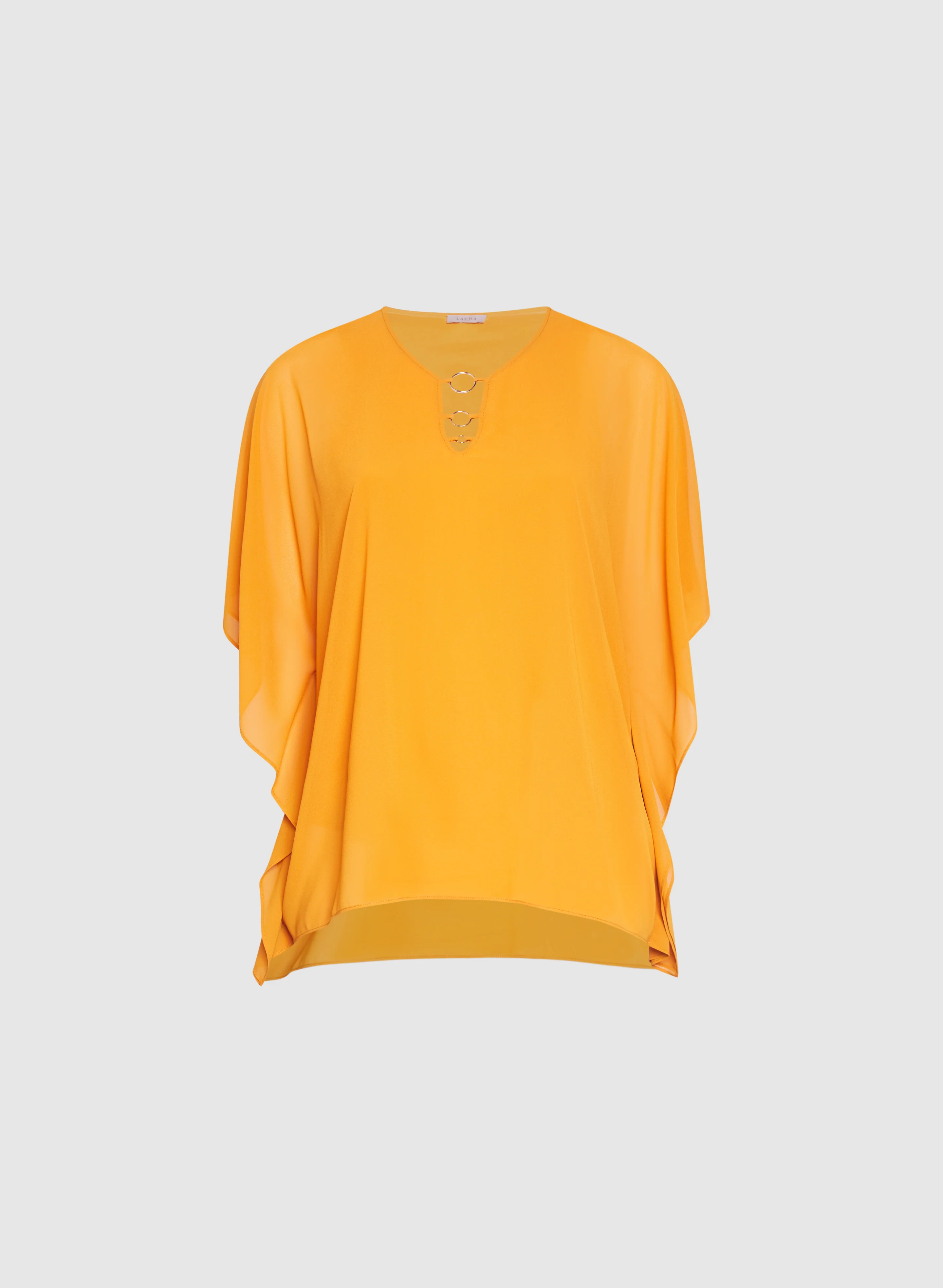 Ring Detail Chiffon Blouse - Image 6