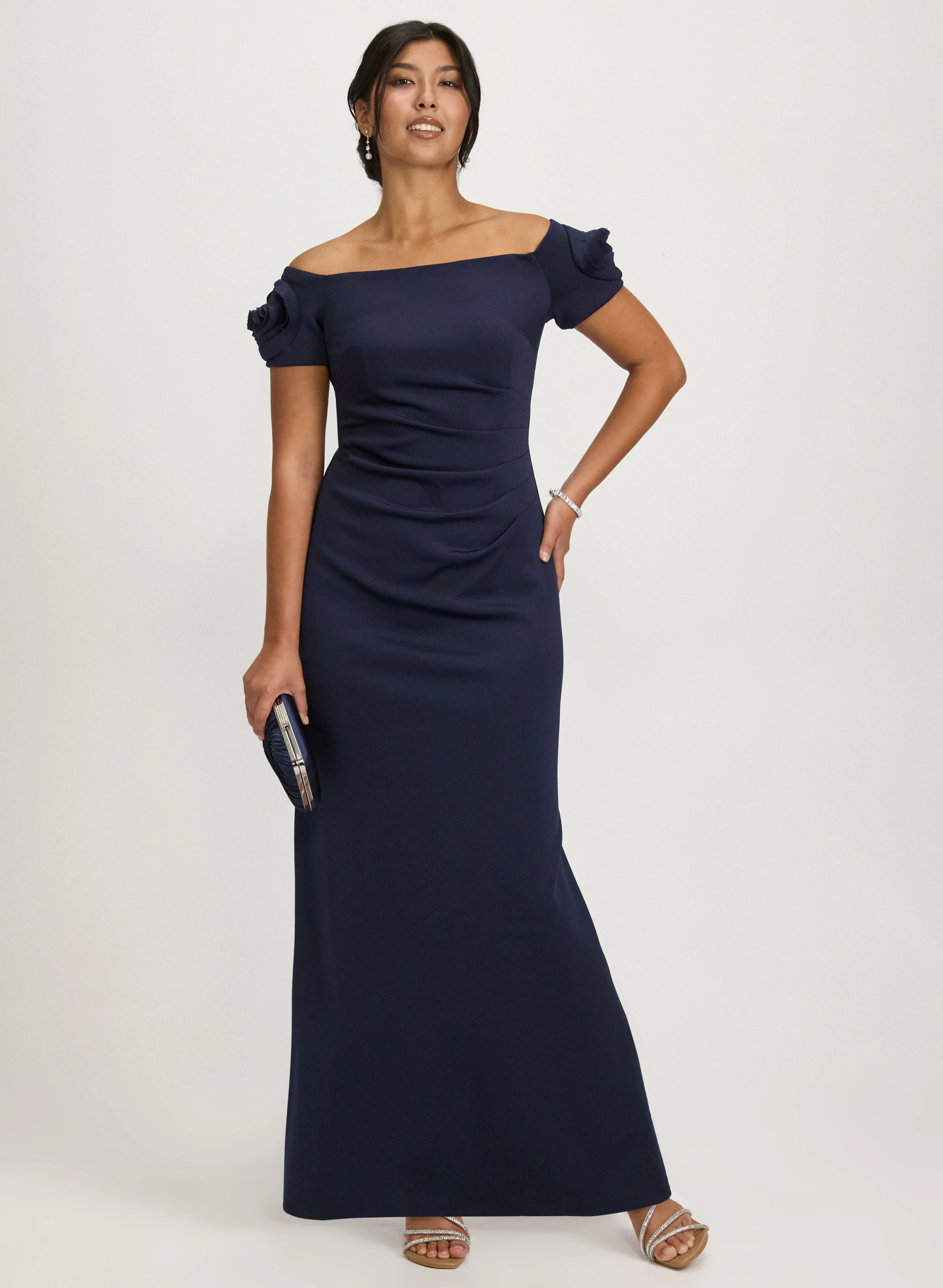 Rosette Detail Dress