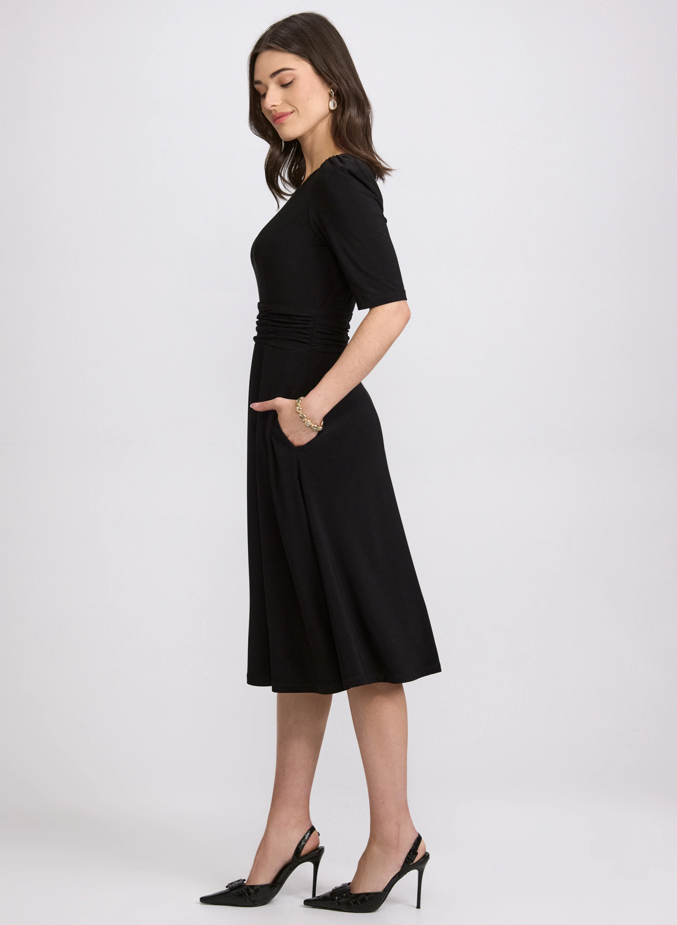 Ruched Waist Dress - Image 2