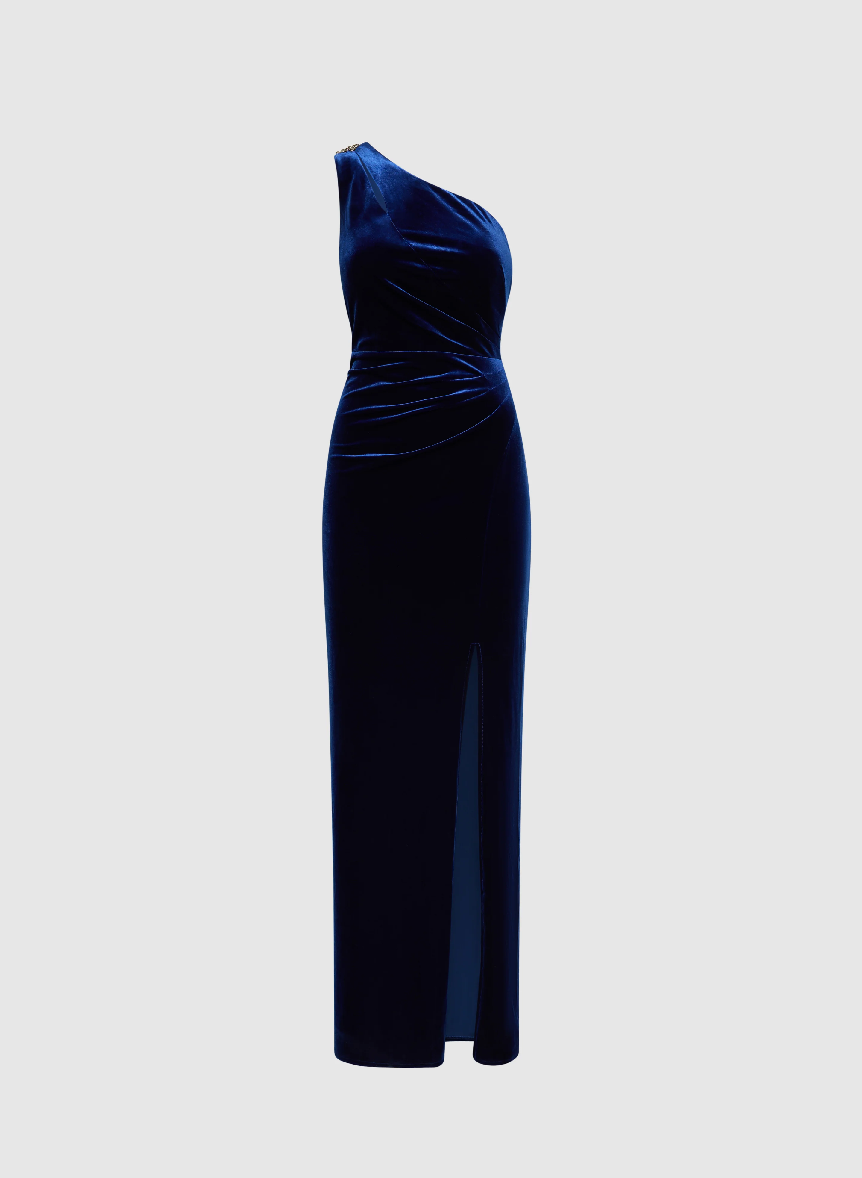 Ruched Waist Velvet Dress - Image 6