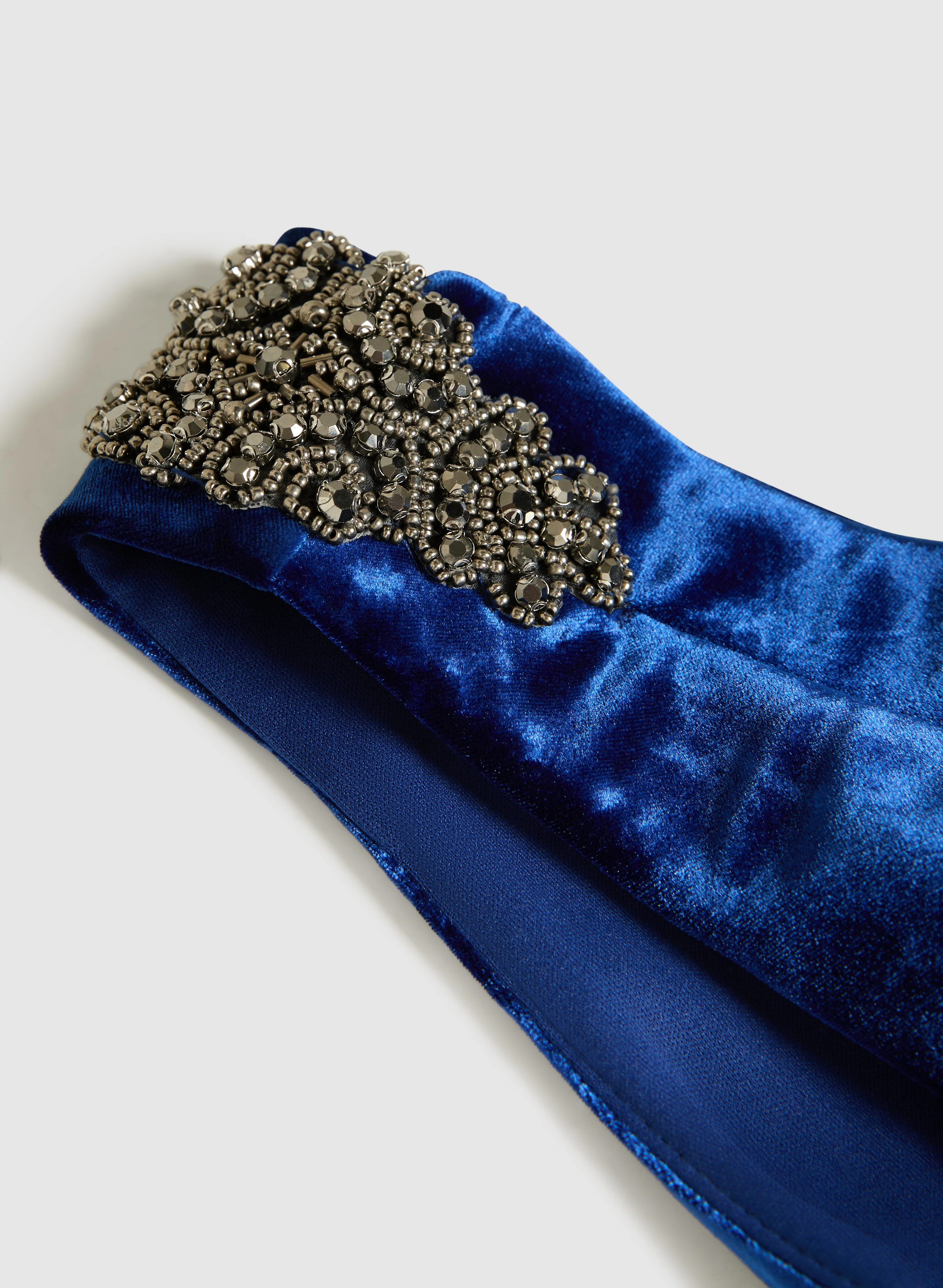 Ruched Waist Velvet Dress - Image 7