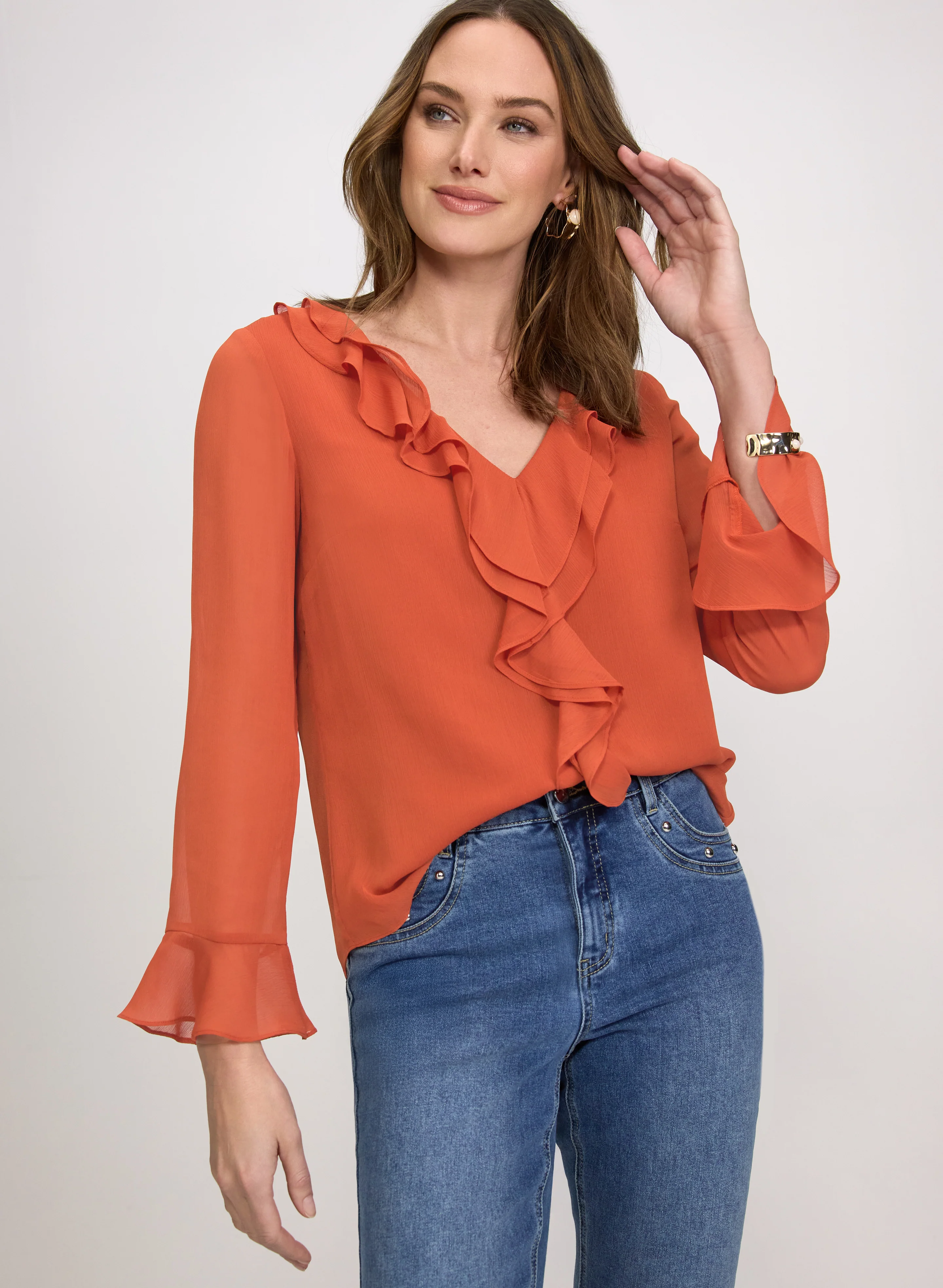 Ruffle Detail Blouse