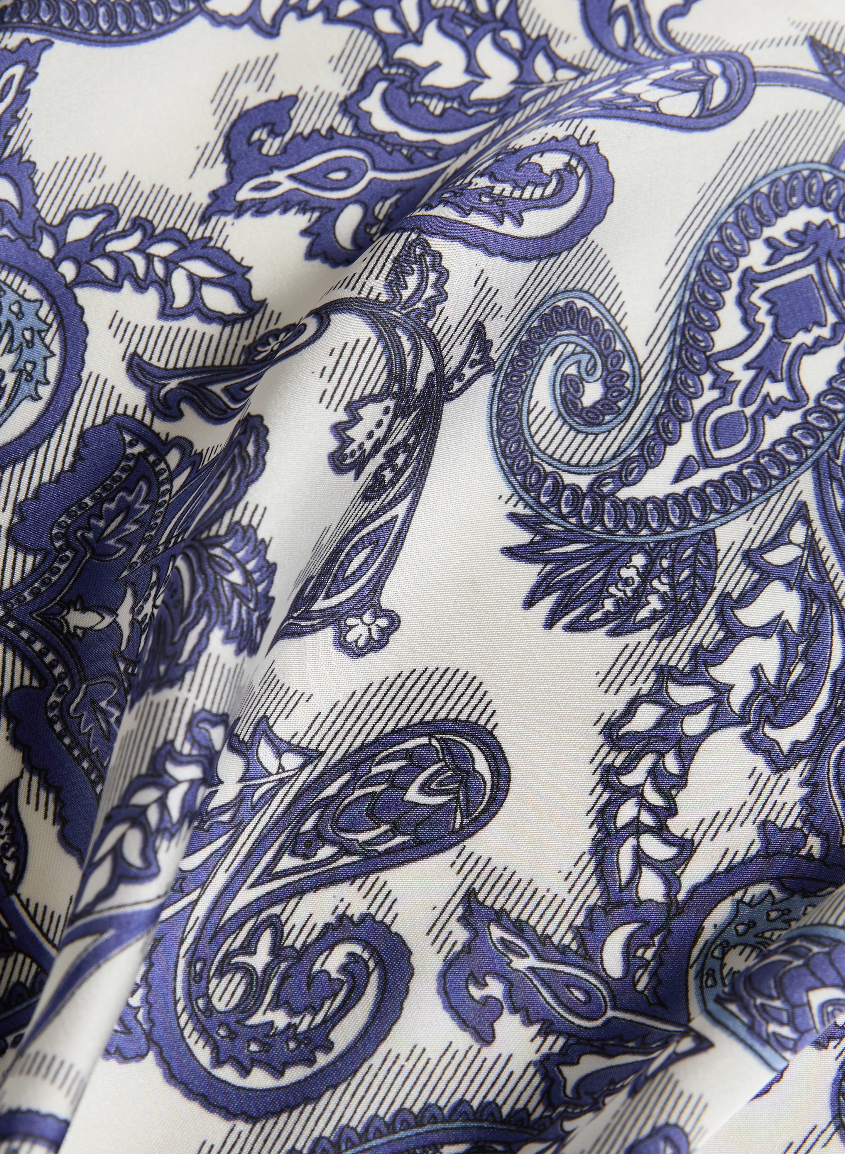Satin Paisley Scarf - Image 2