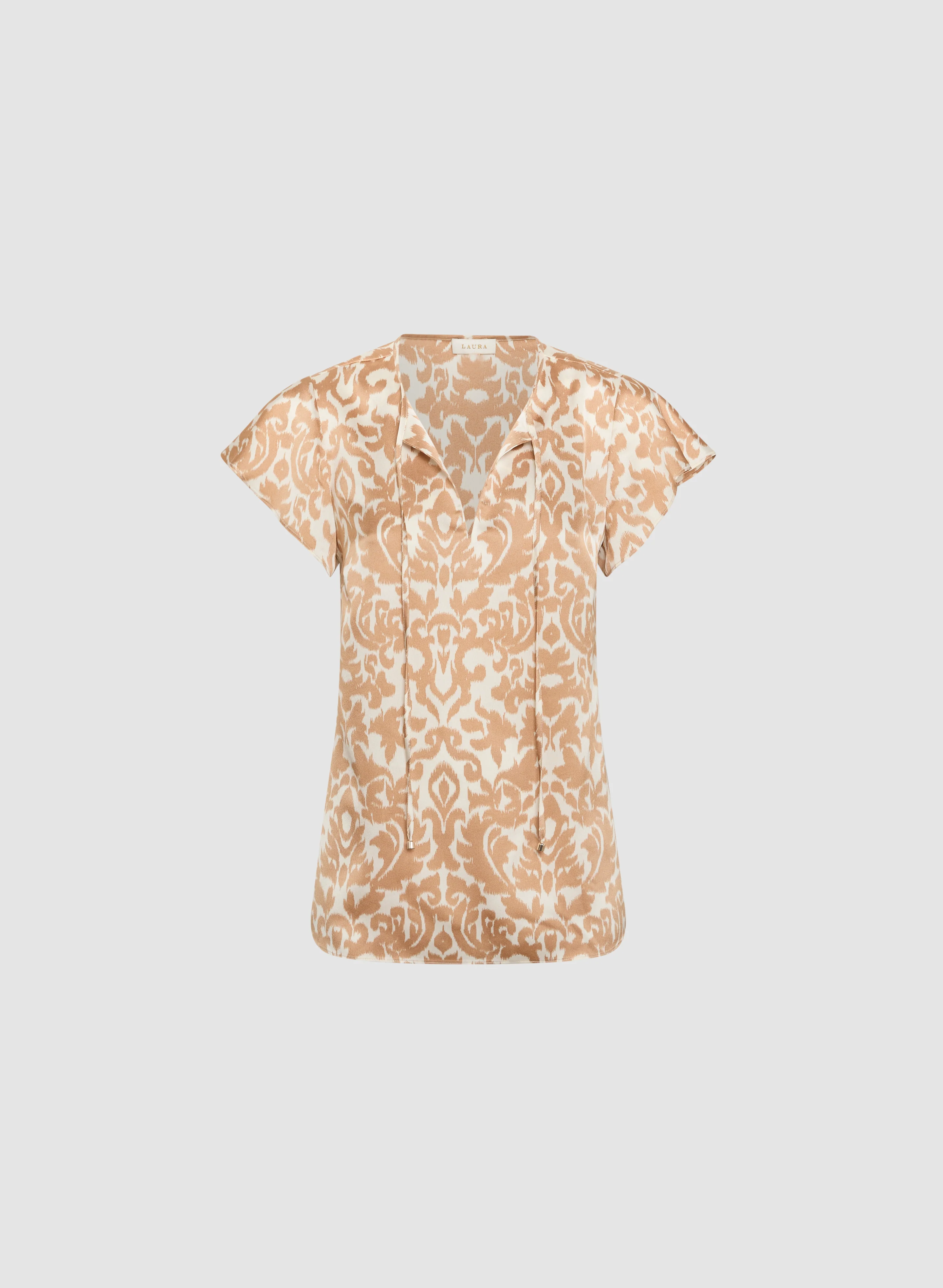 Satin Tie-Neck Blouse - Image 6