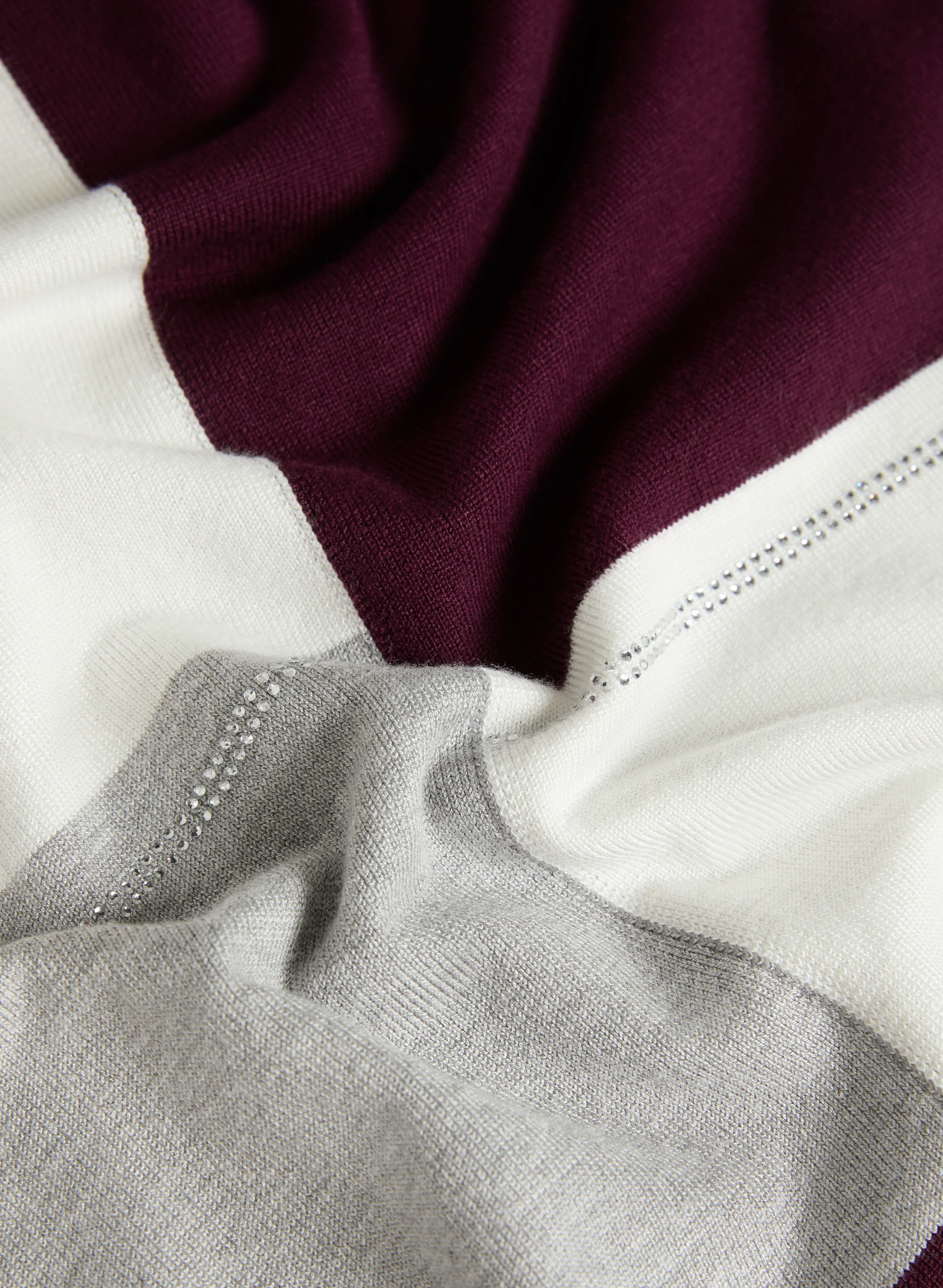 Scoop Neck Colour Block Sweater - Image 7