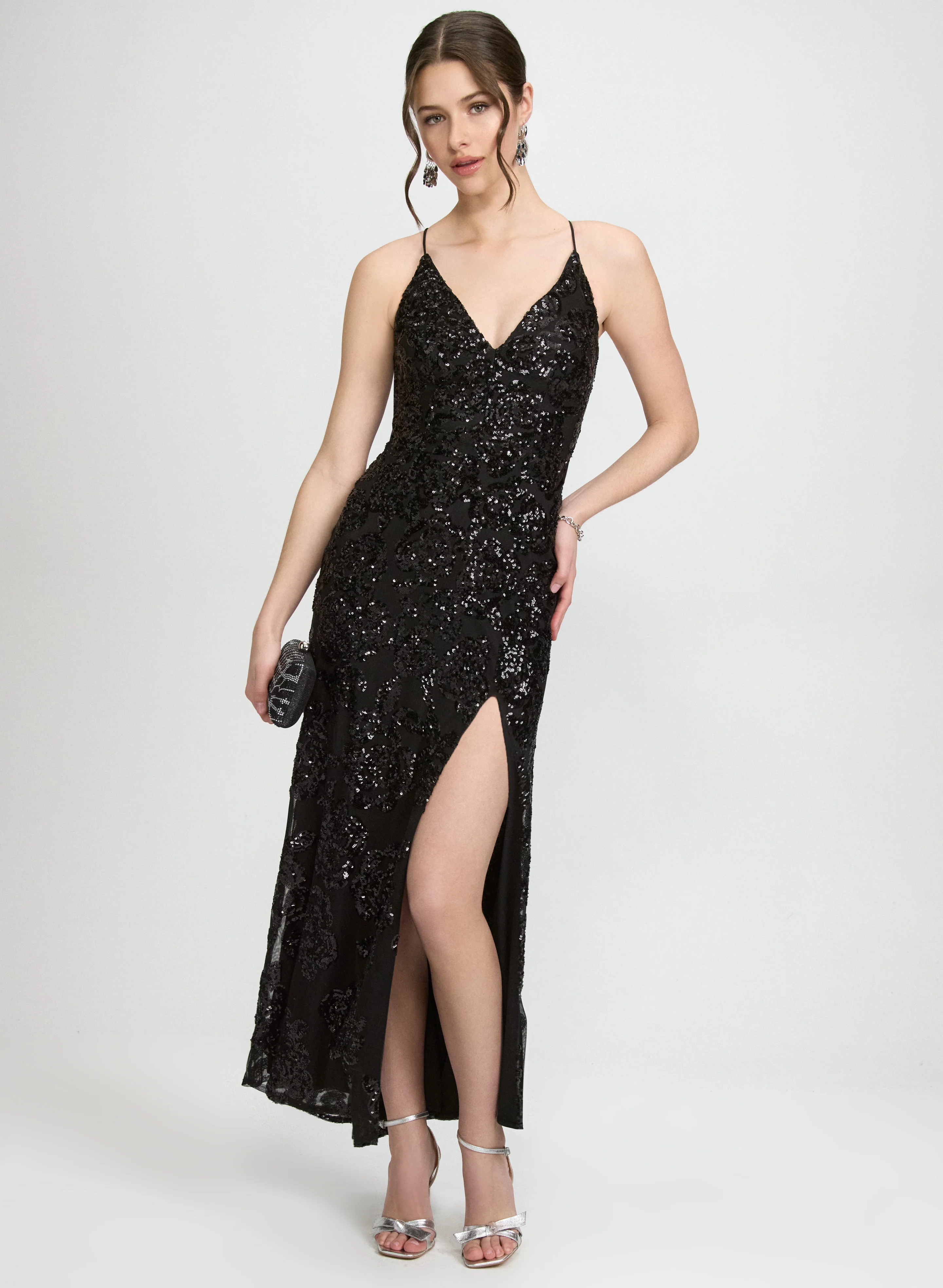 Sequin Mesh Dress