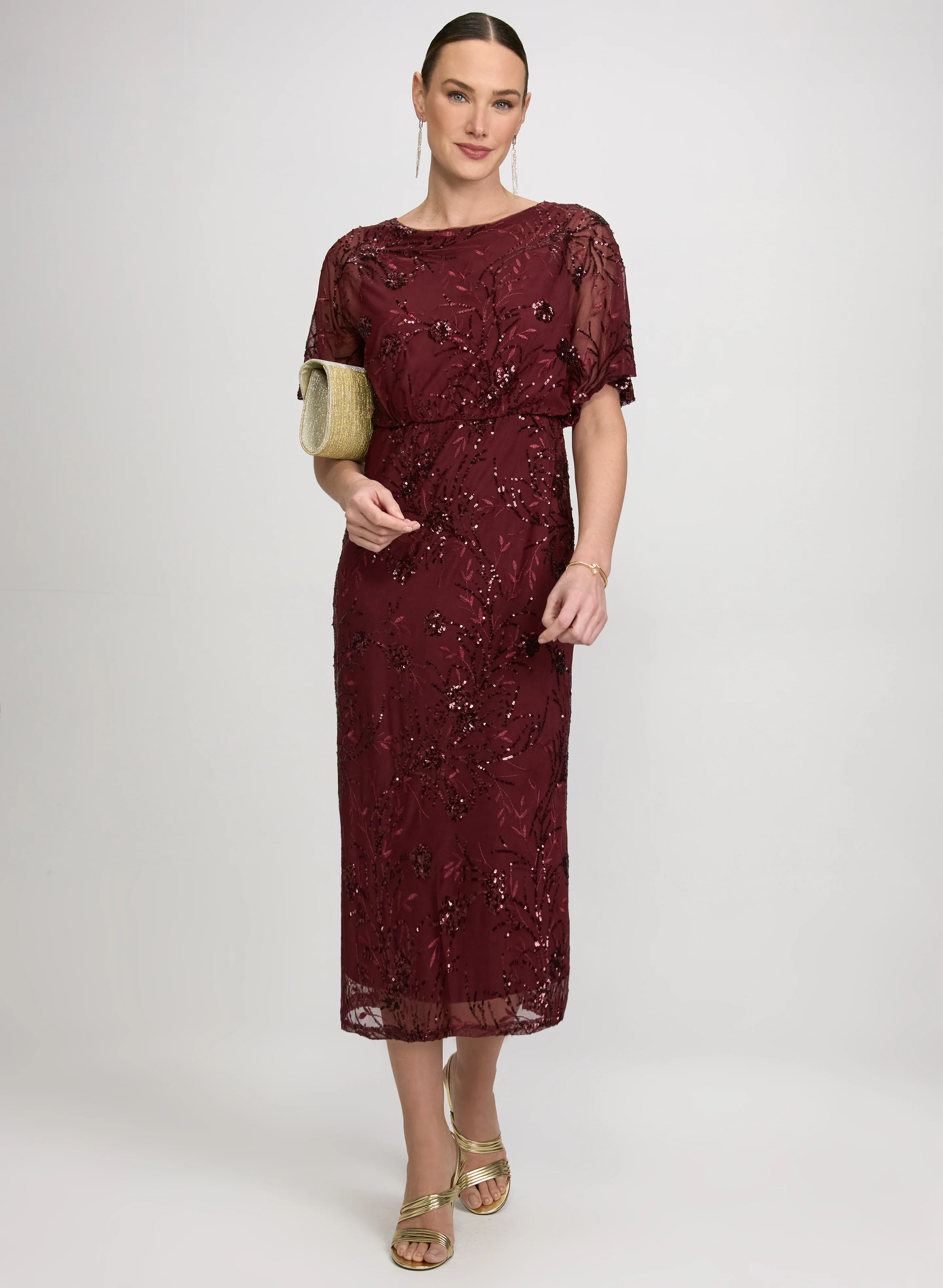 Sequin Midi Dress