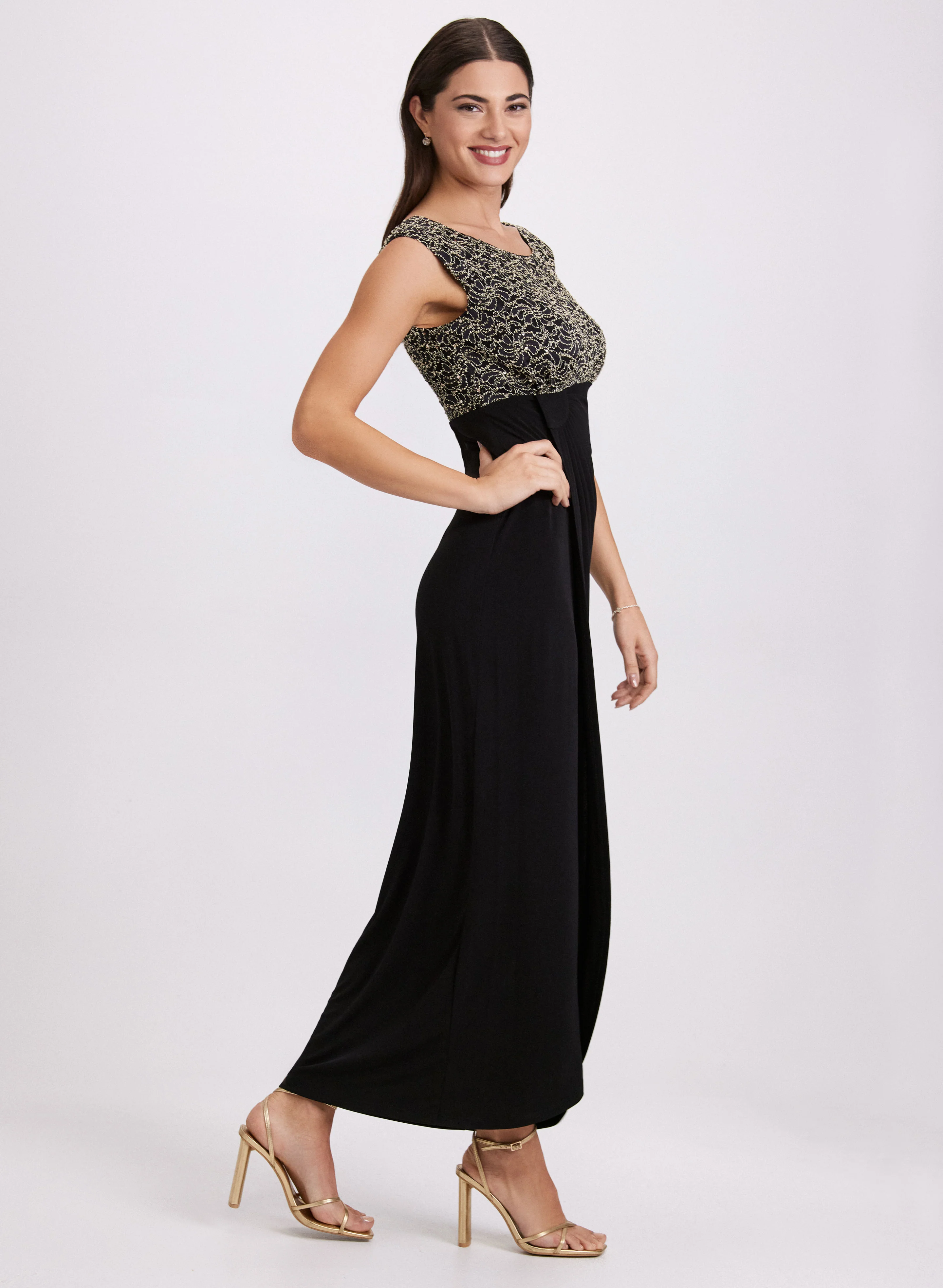 Sequined Empire Waist Dress - Image 2