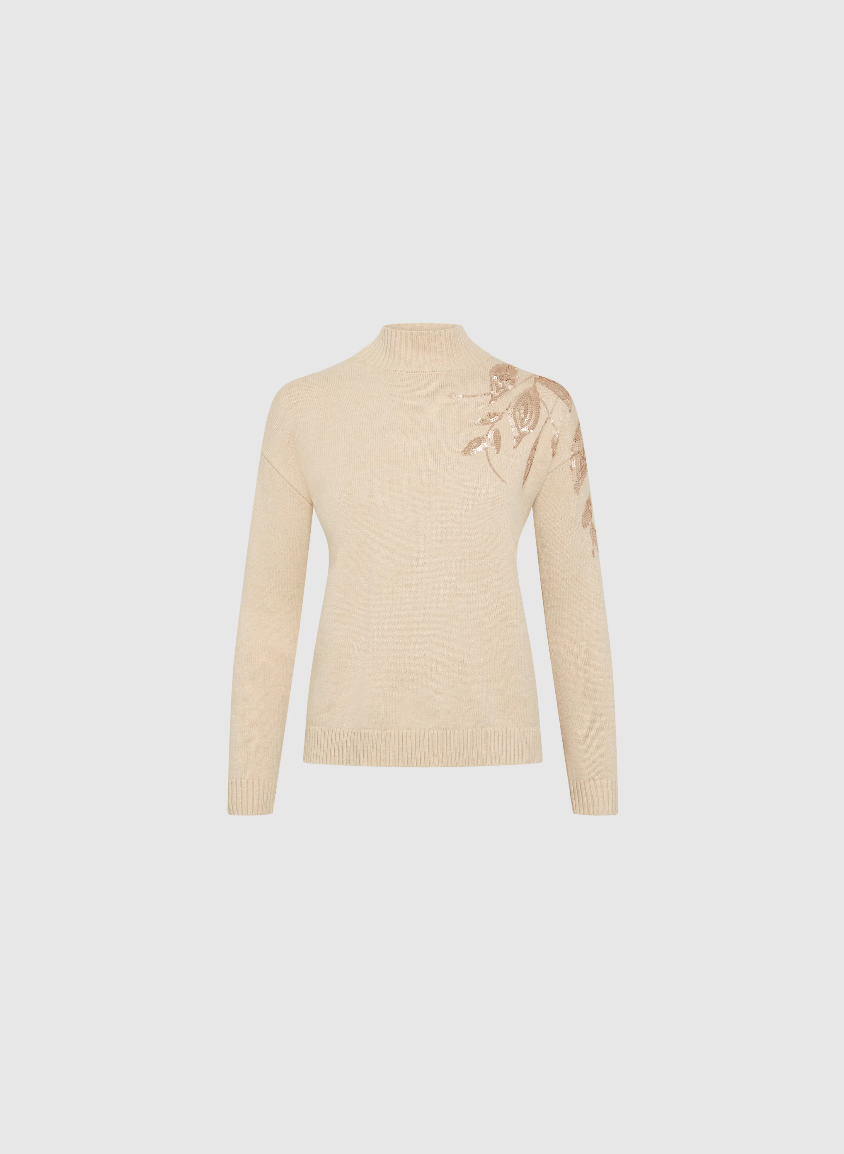 Sequined Placement Print Sweater - Image 5