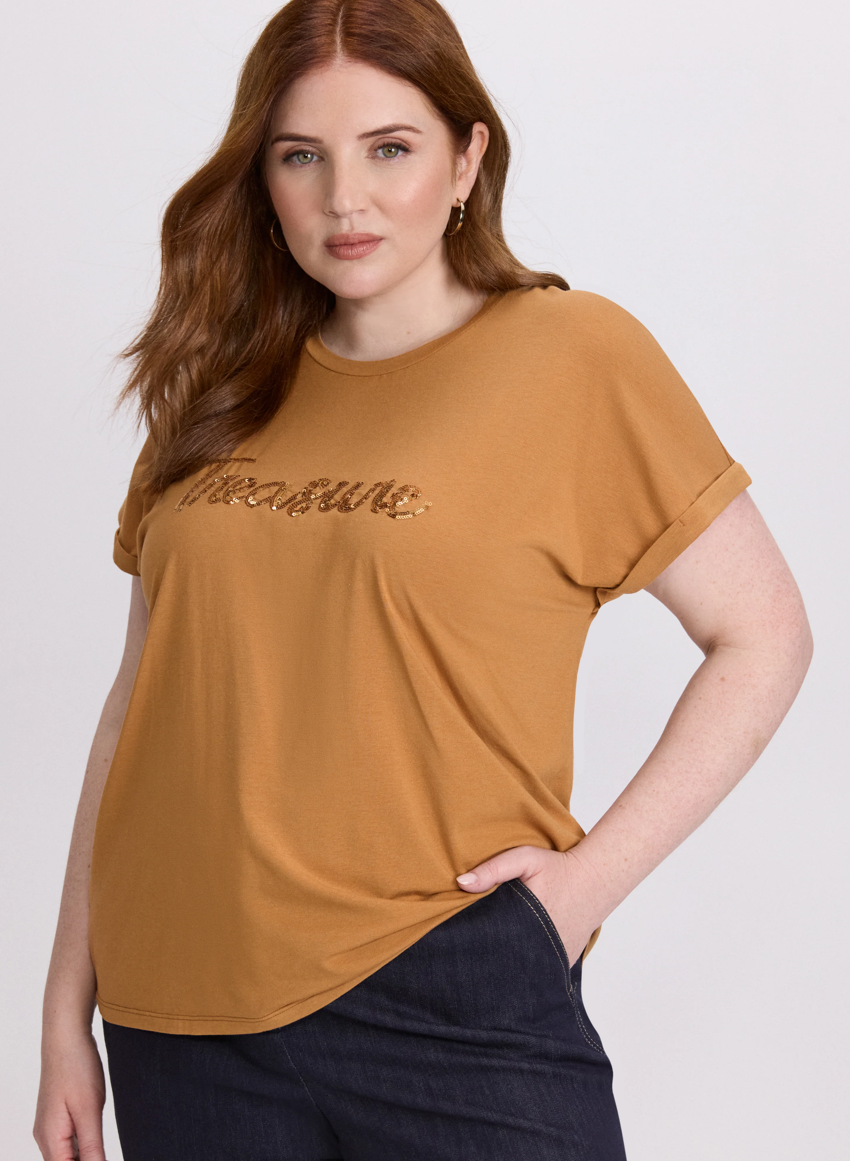 Sequined Script Tee - Image 8