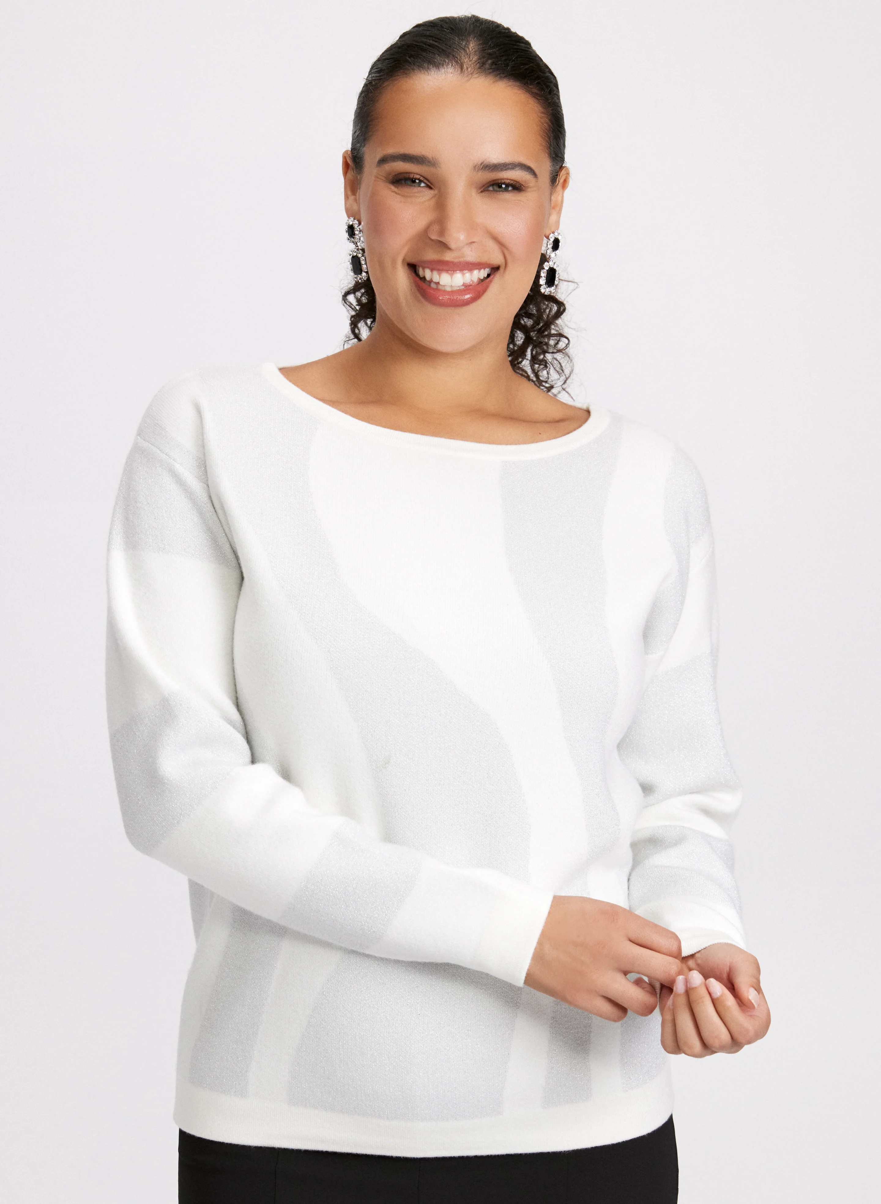 Shadow Swirl Dolman Sweater - Image 7