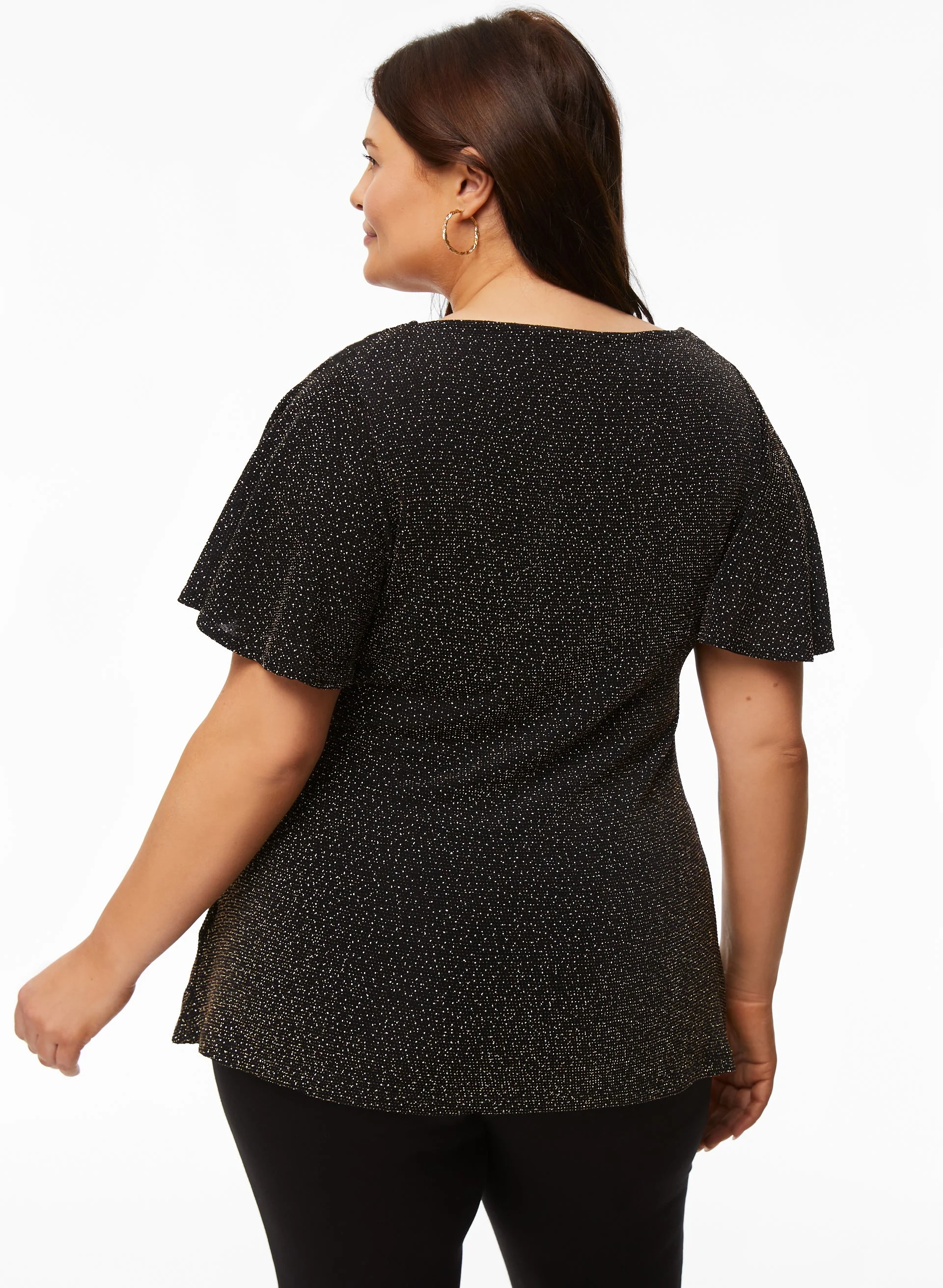 Short Sleeve Buckle Detail Top - Image 4