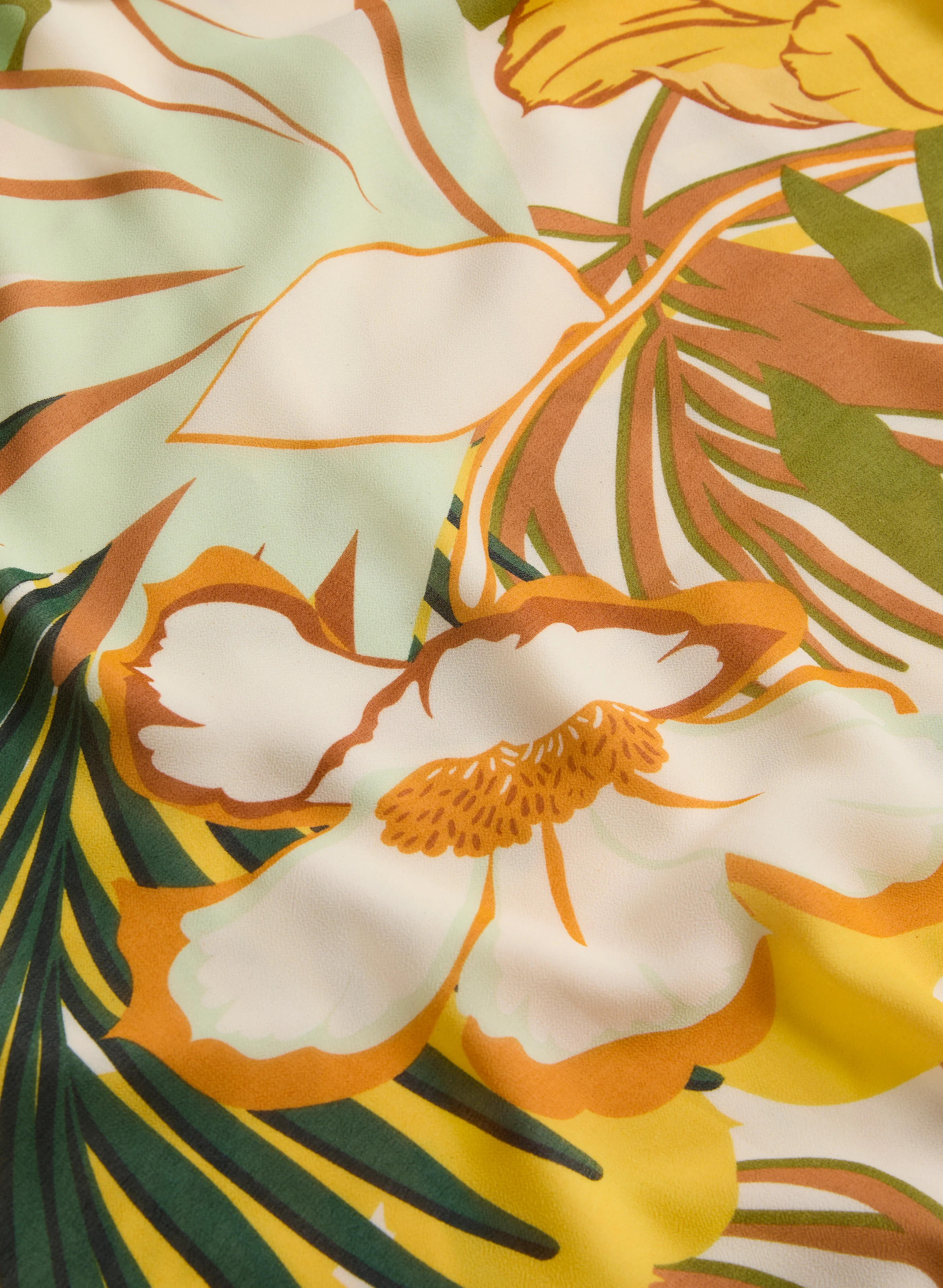 Tie-Hem Tropical Print Top - Image 7
