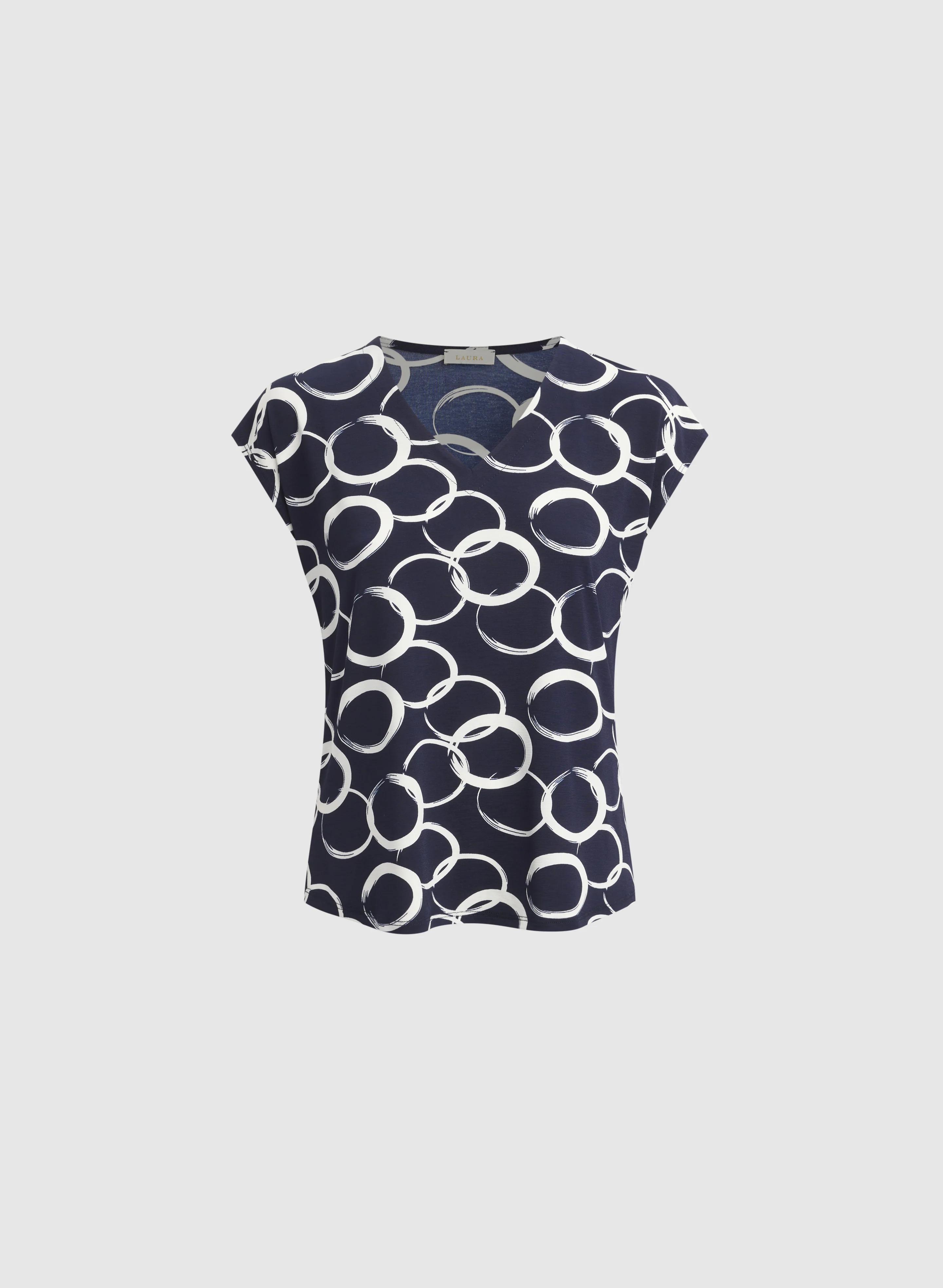 Sketch Circle Print Top - Image 6