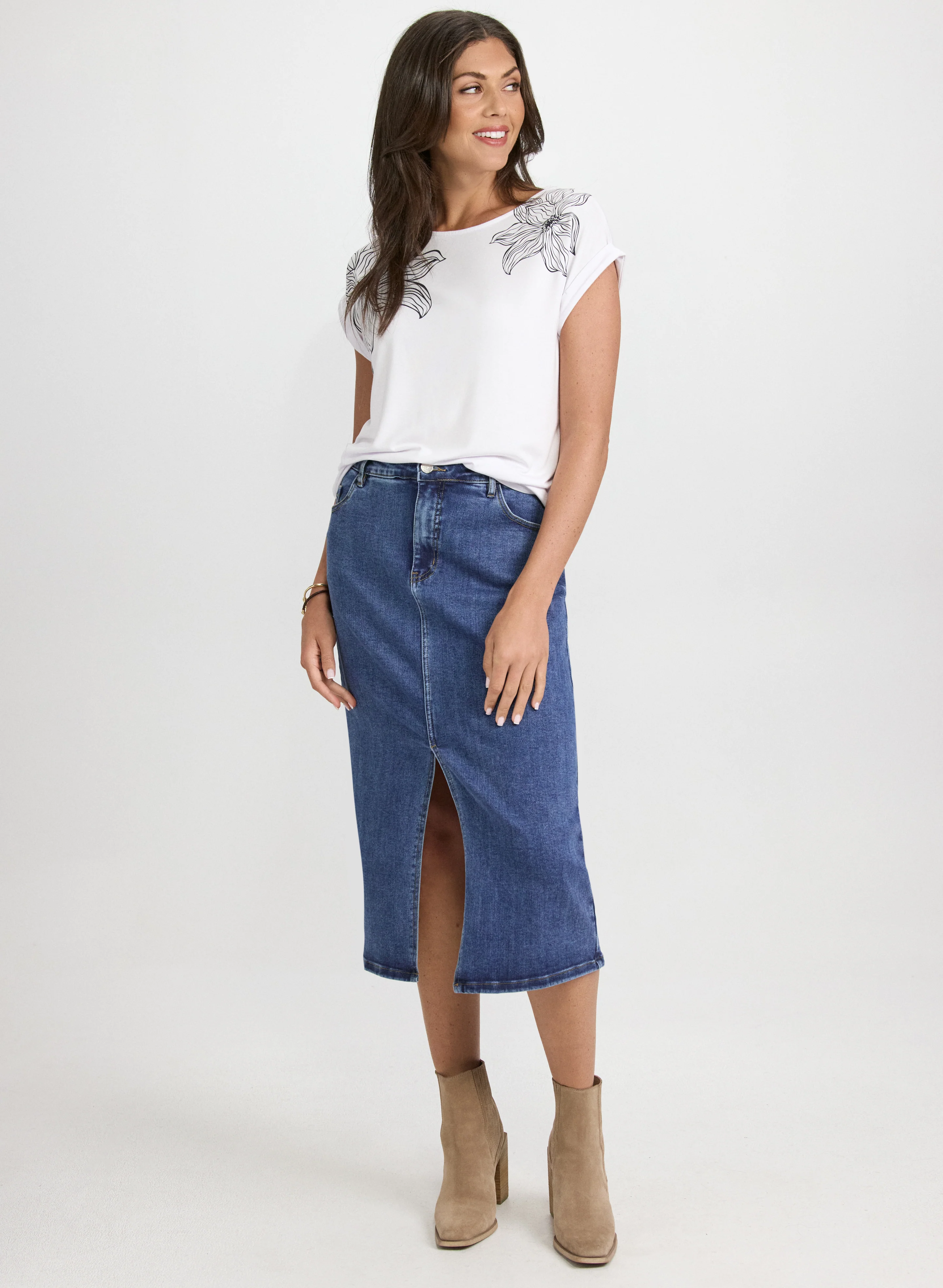 Sketch Floral T-Shirt - Image 3