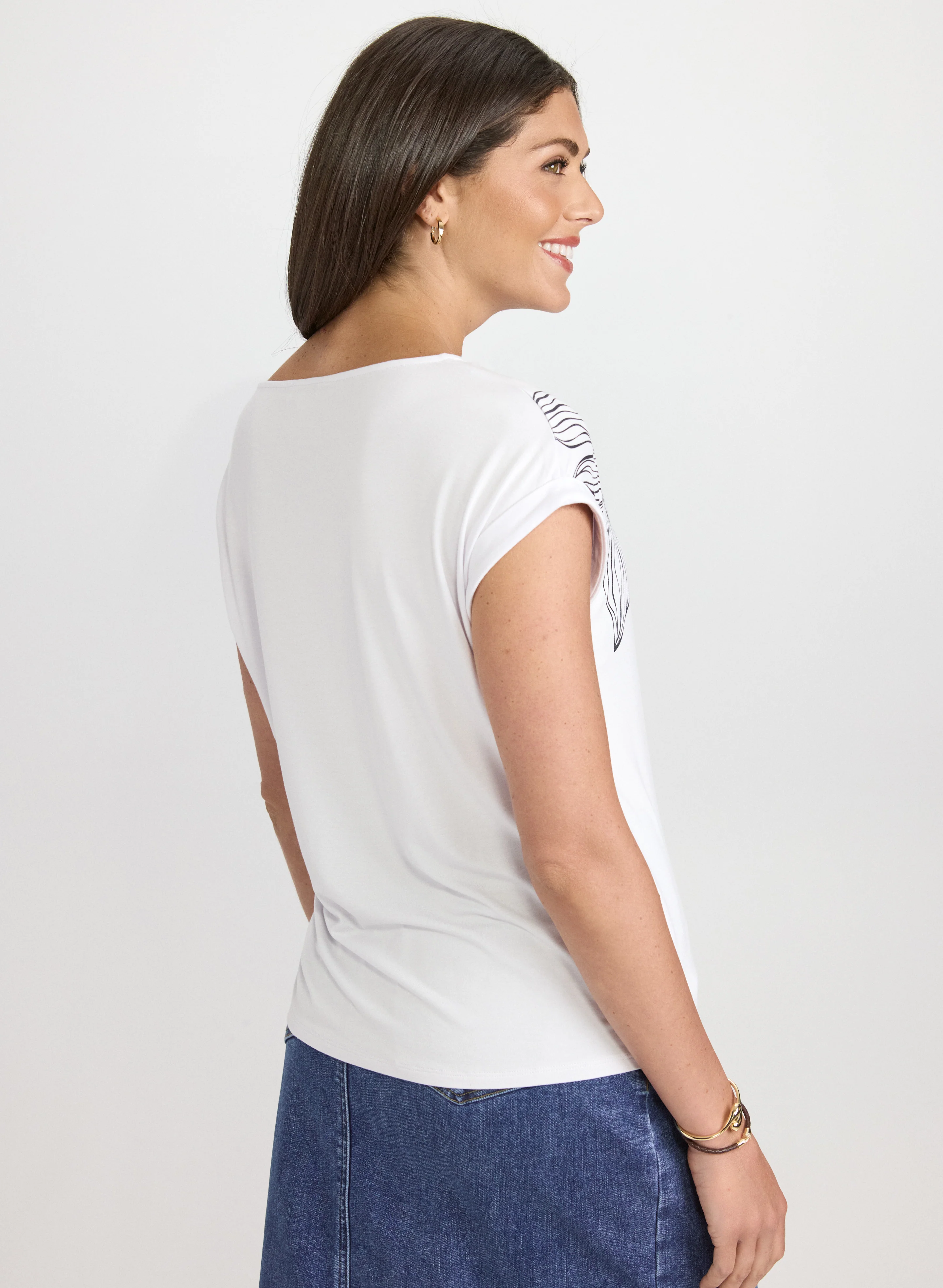 Sketch Floral T-Shirt - Image 5