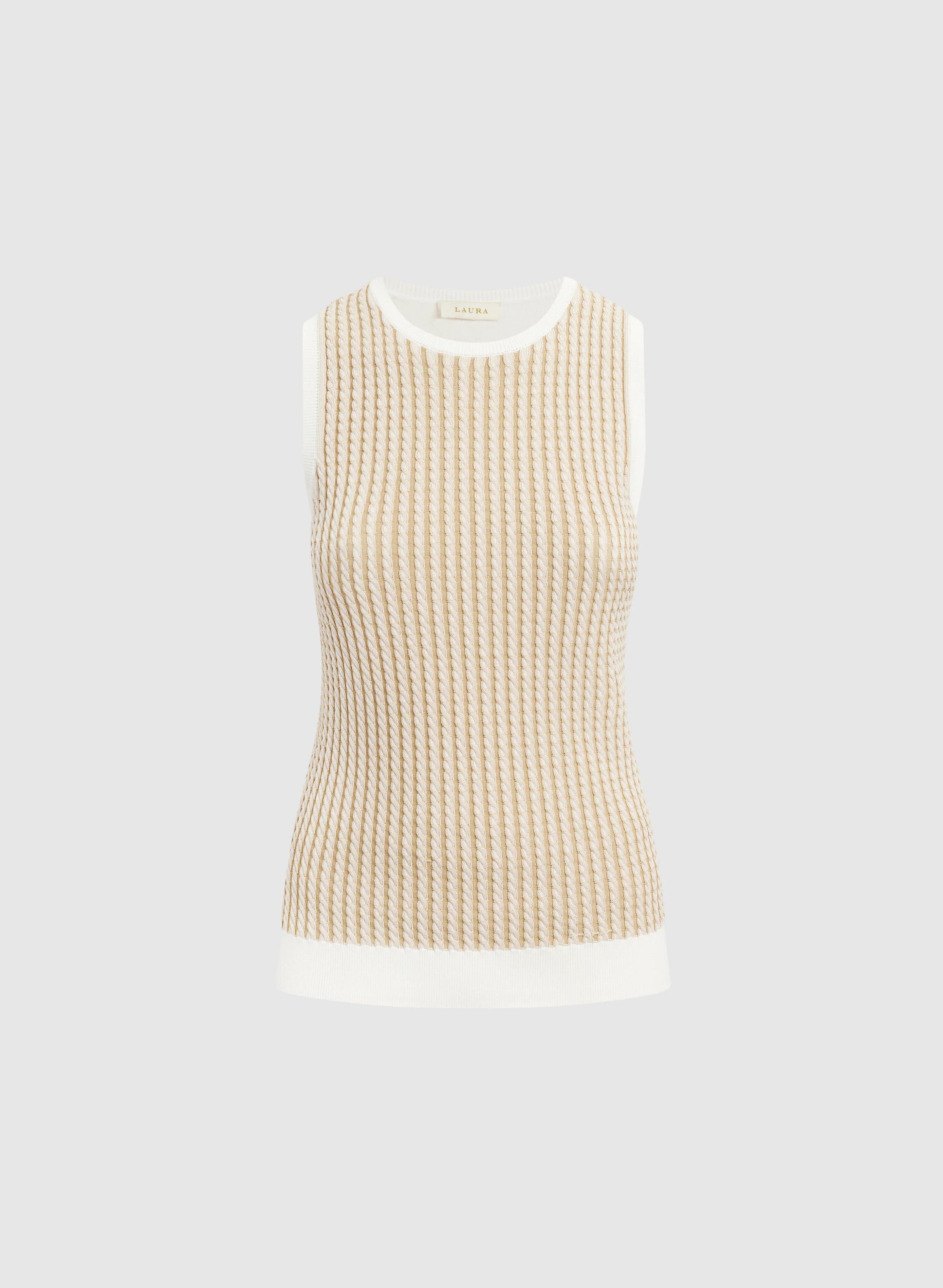 Sleeveless Cable Knit Cami - Image 5