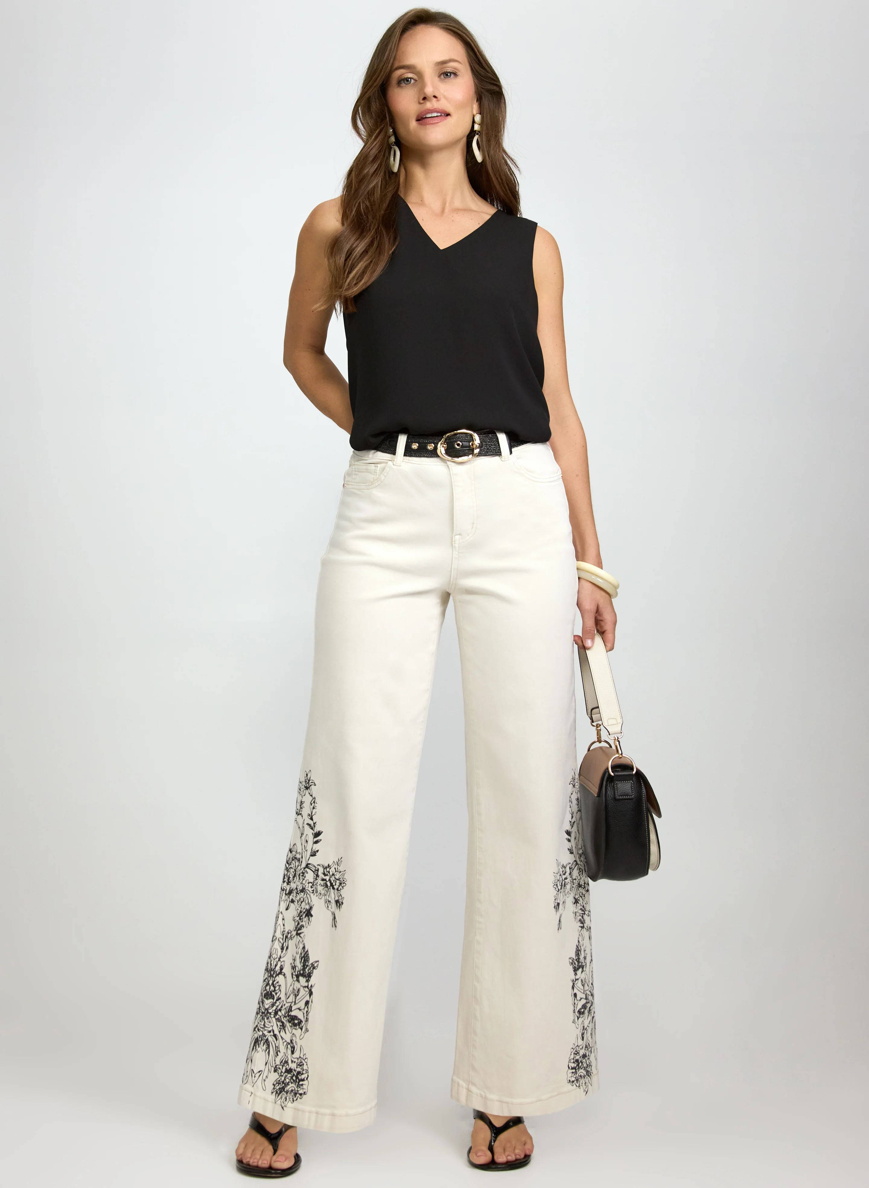 Sleeveless Crepe Blouse - Image 3