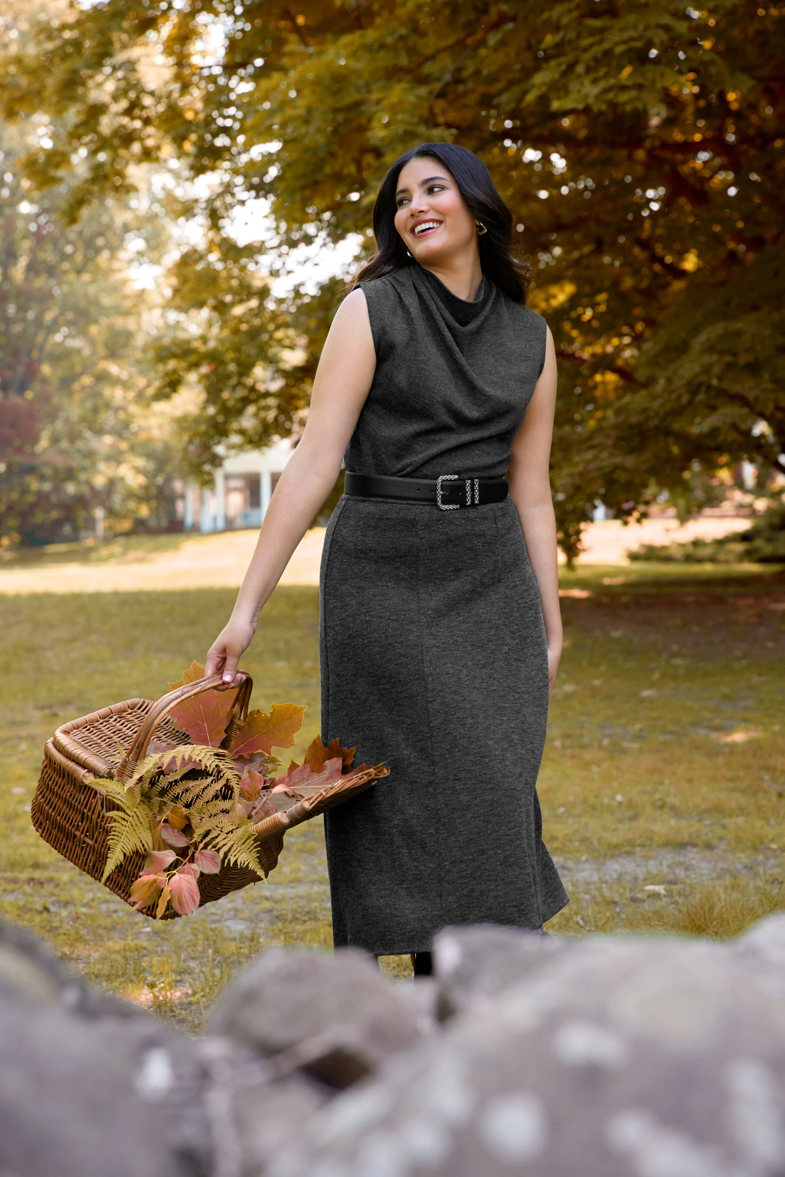 Sleeveless Funnel Neck Sweater - Image 3
