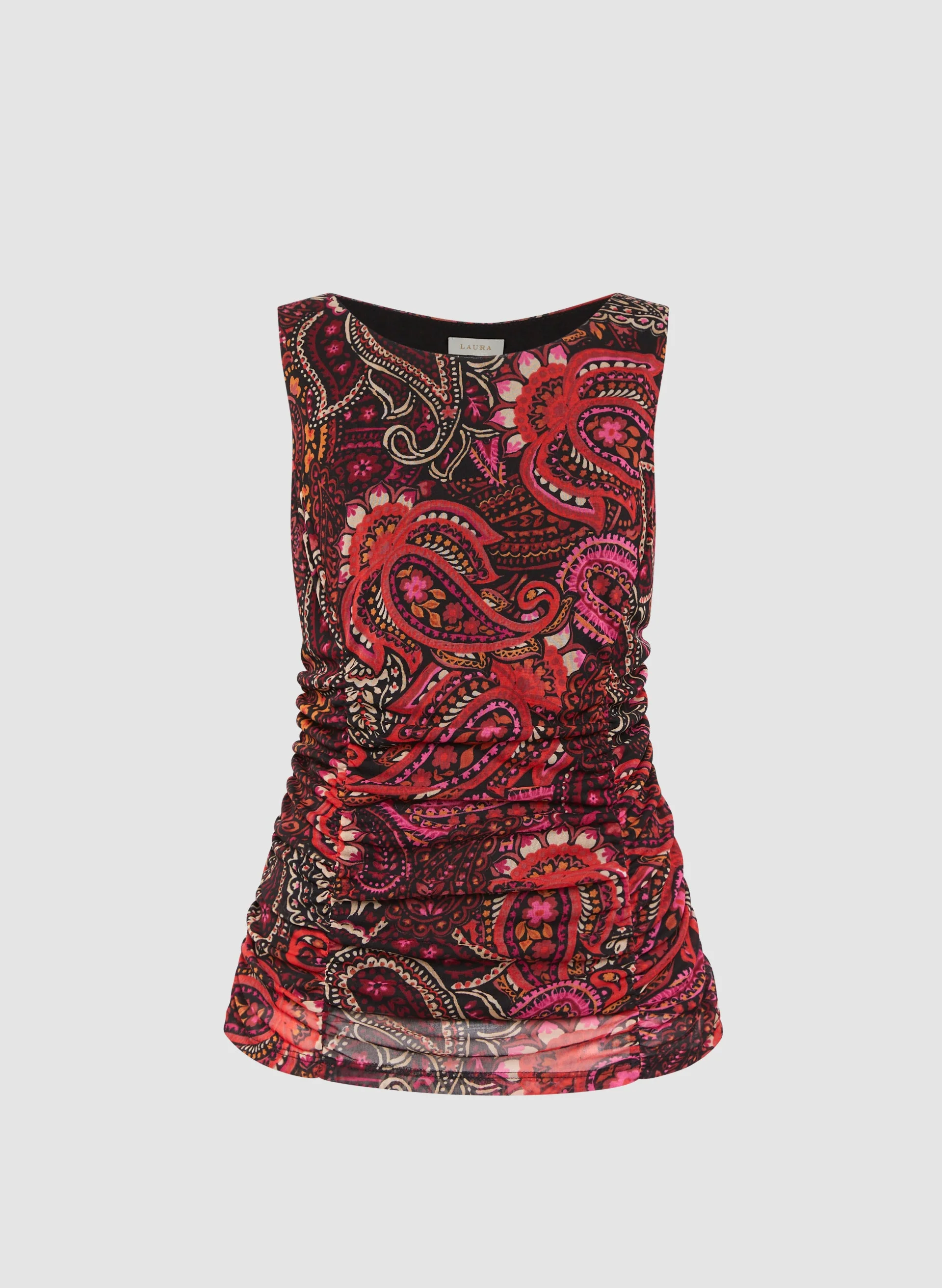 Sleeveless Paisley Print Top - Image 6