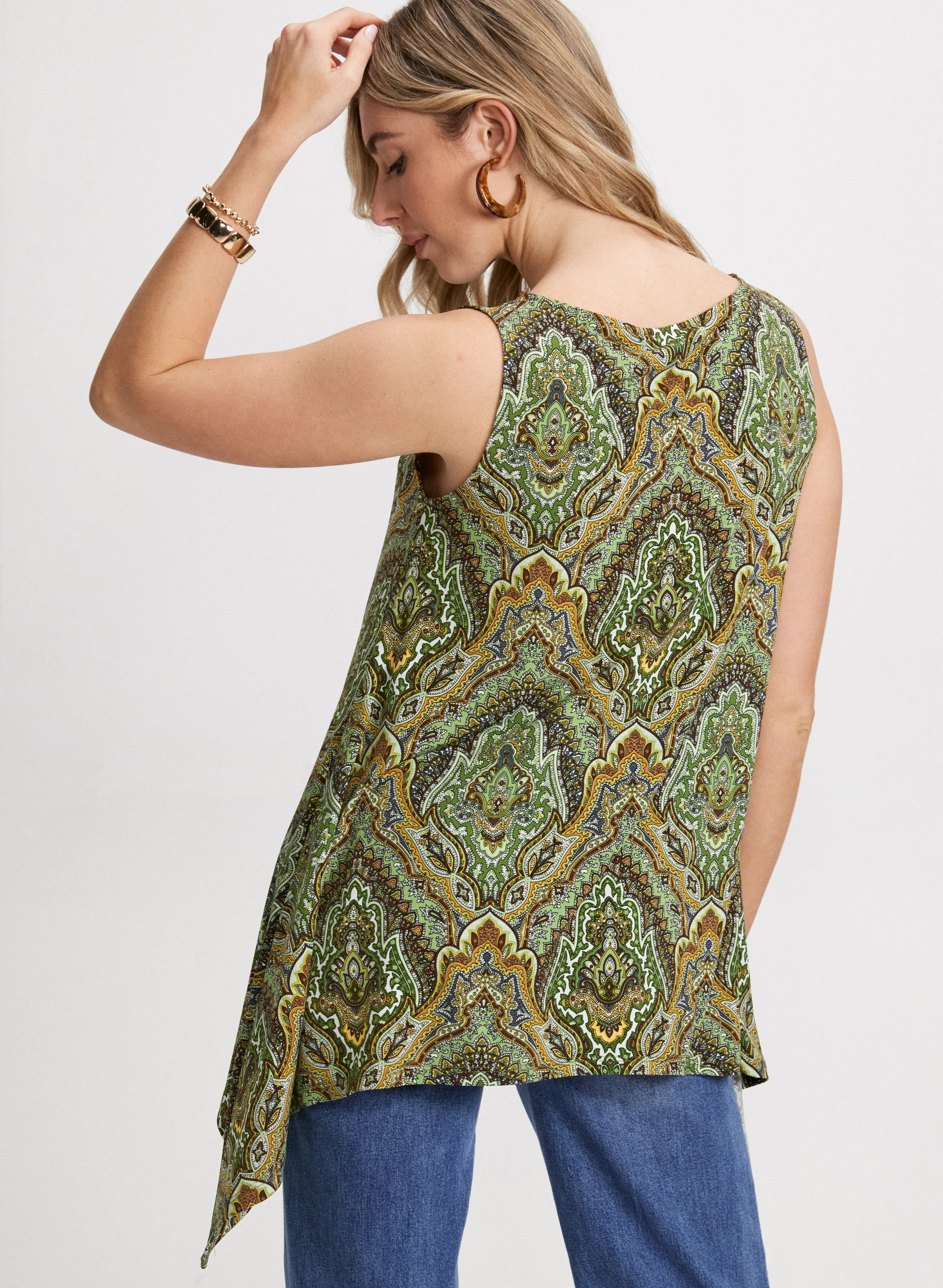 Sleeveless Paisley Top - Image 3