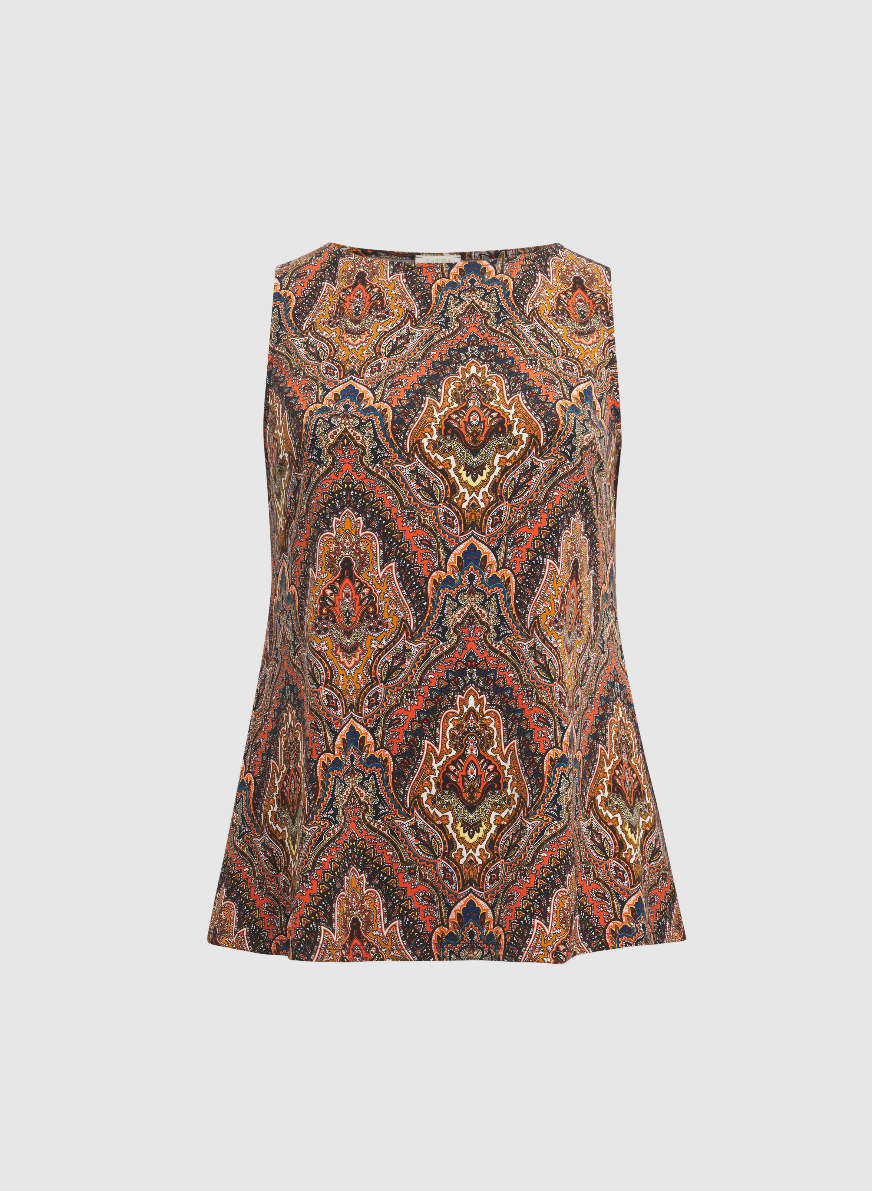 Sleeveless Paisley Top - Image 6