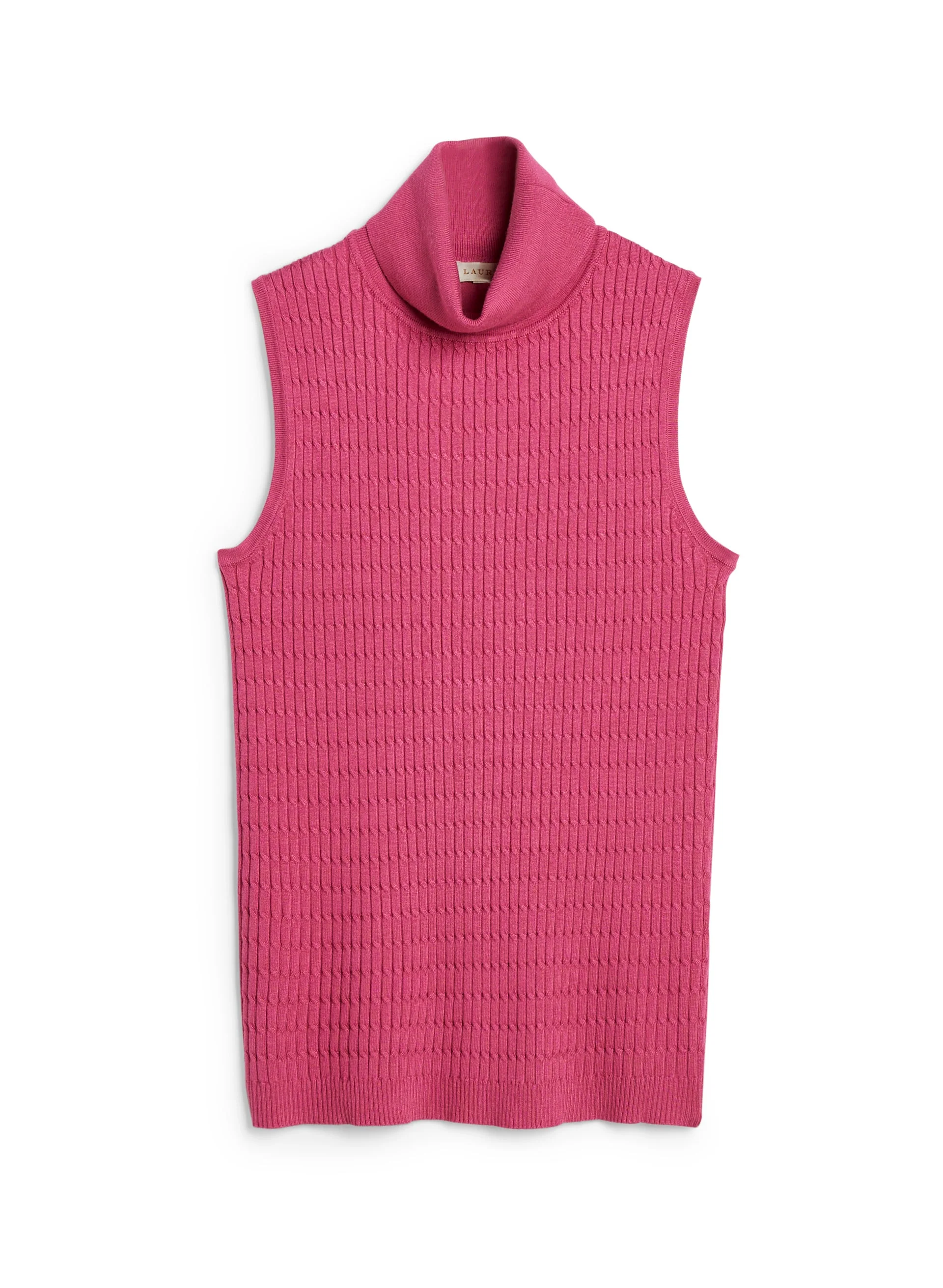 Sleeveless Turtleneck Sweater - Image 3