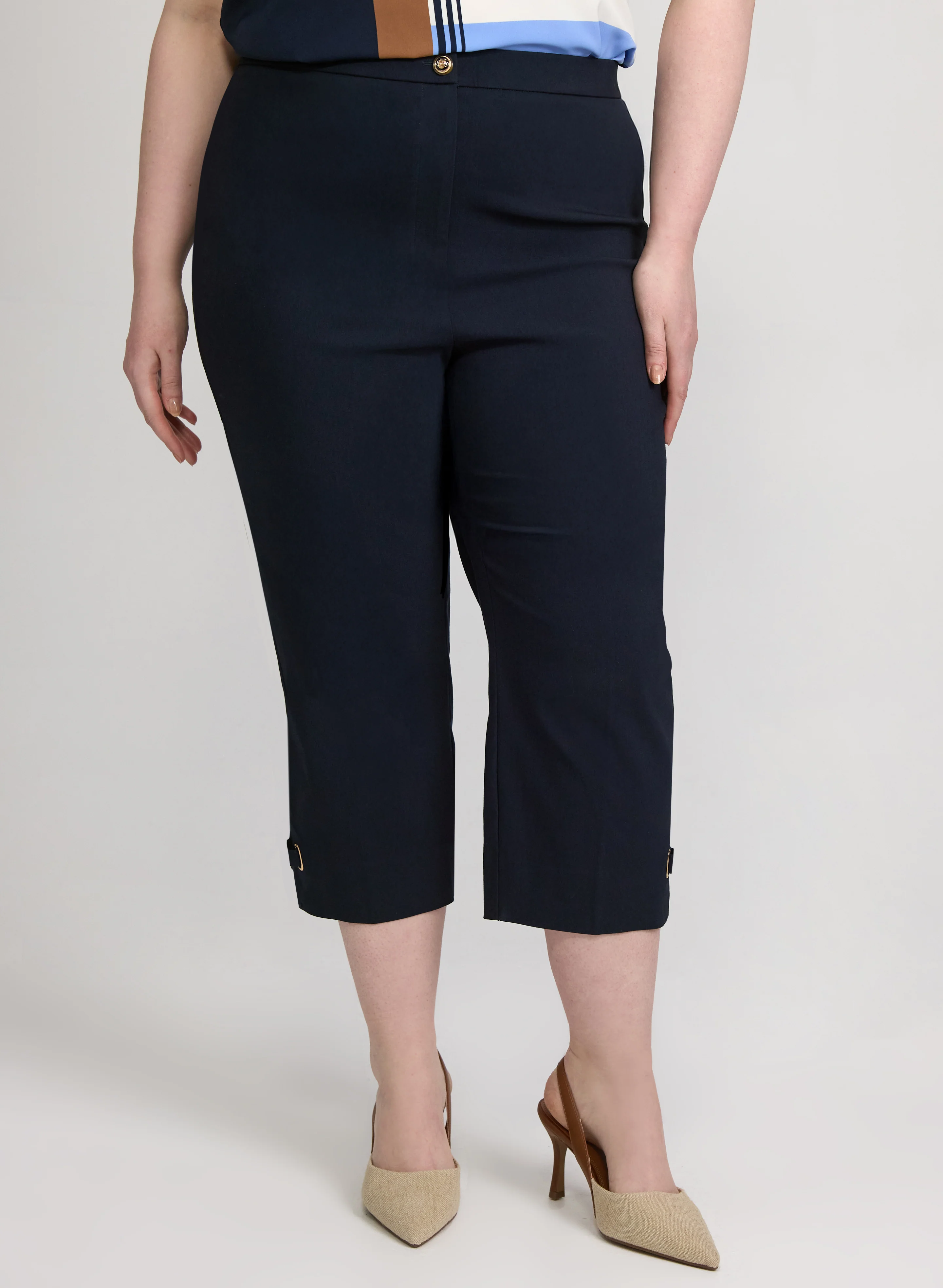 Slim-Leg Bengaline Capris