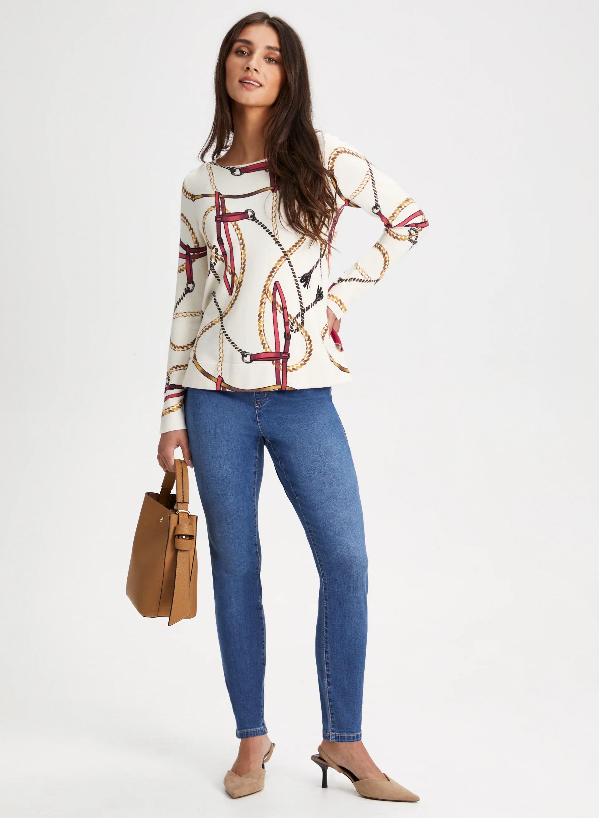 Slim Leg Pull-On Jeans - Image 3