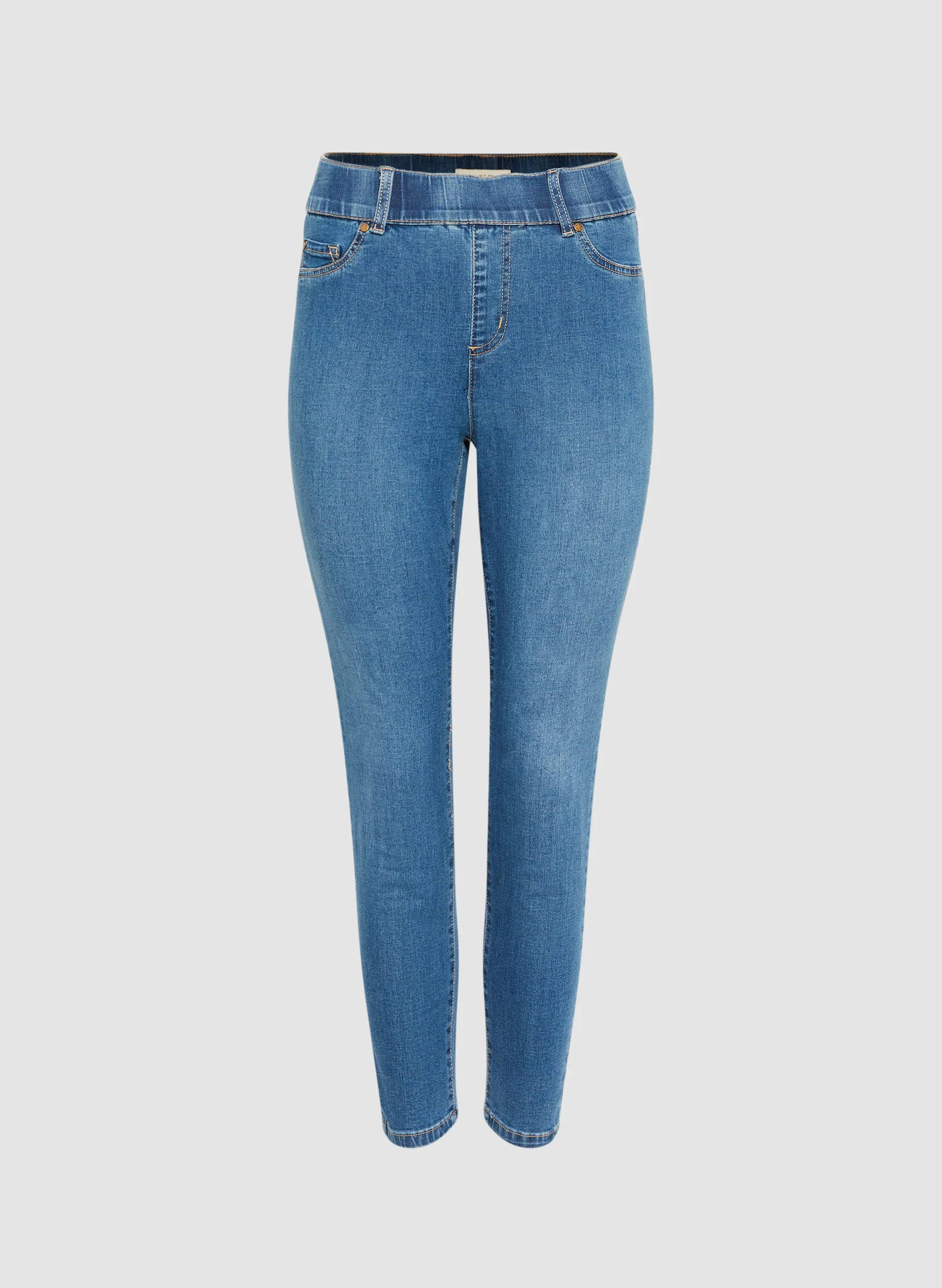 Slim Leg Pull-On Jeans - Image 7