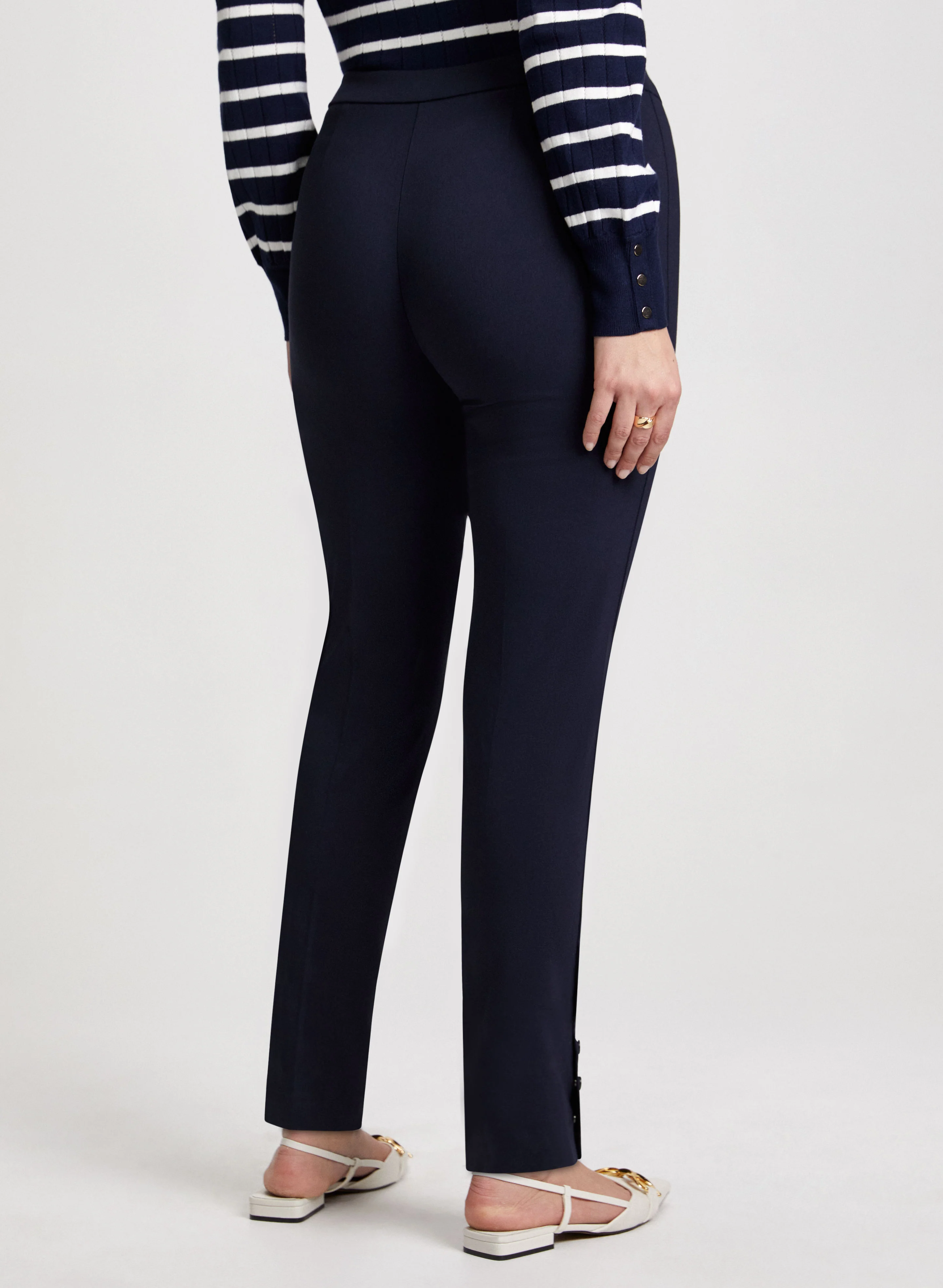 Slim Pull-On Ankle Pants - Image 2