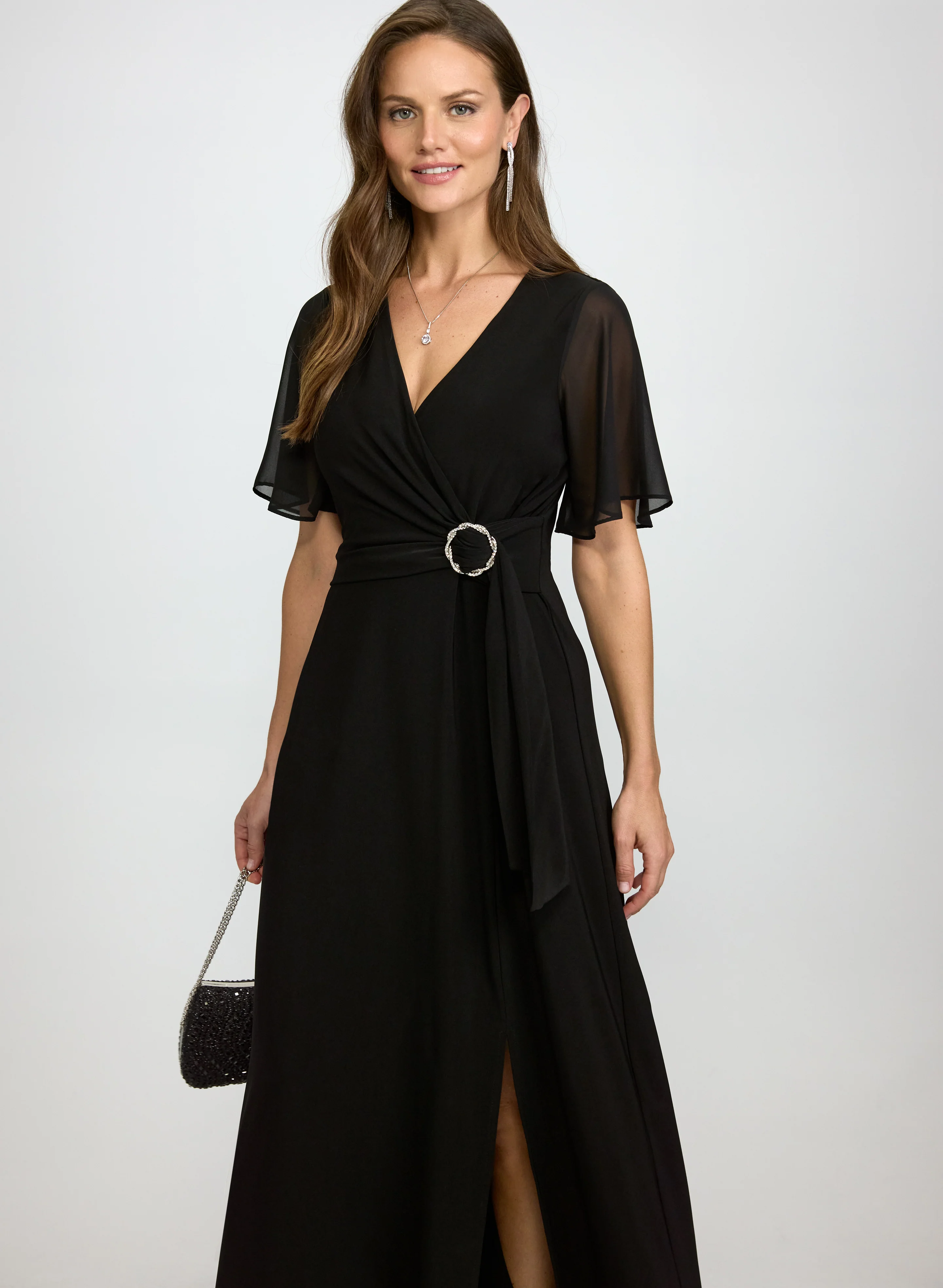 Slit Jersey Dress - Image 5