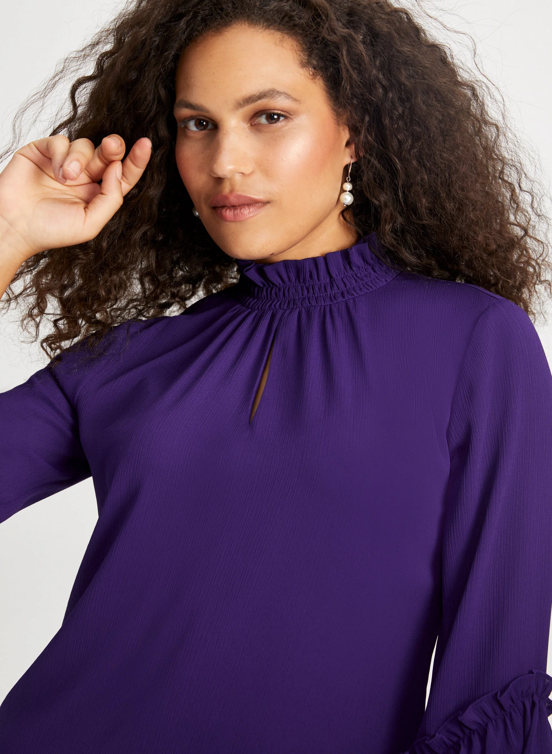 Smock Neck Blouse - Image 2