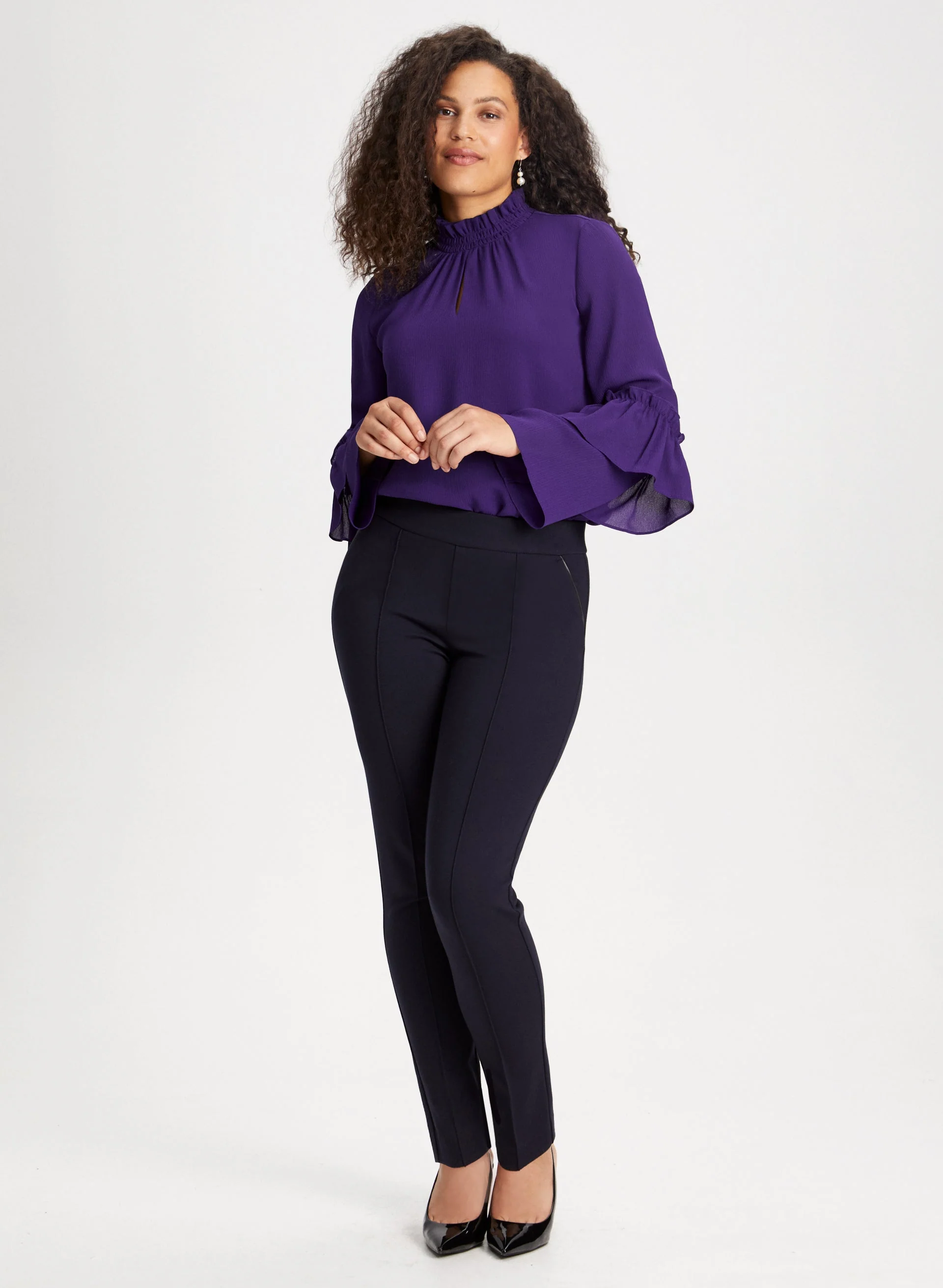 Smock Neck Blouse - Image 3