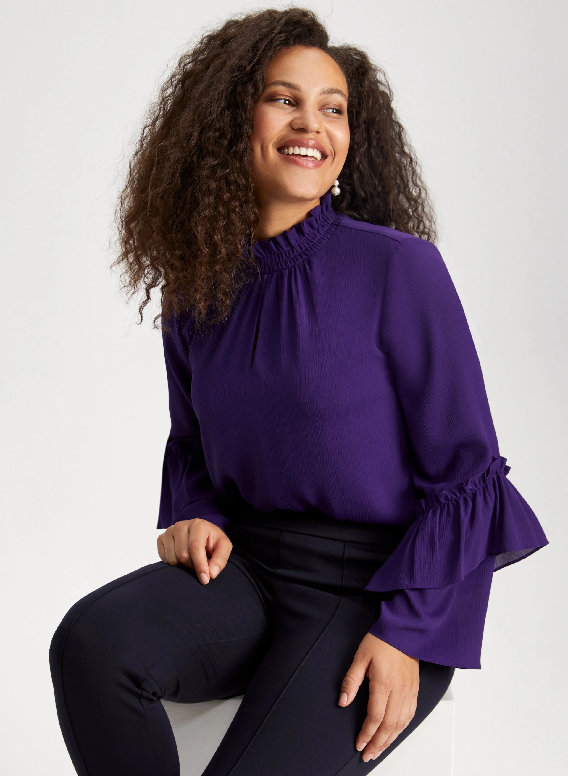 Smock Neck Blouse - Image 5