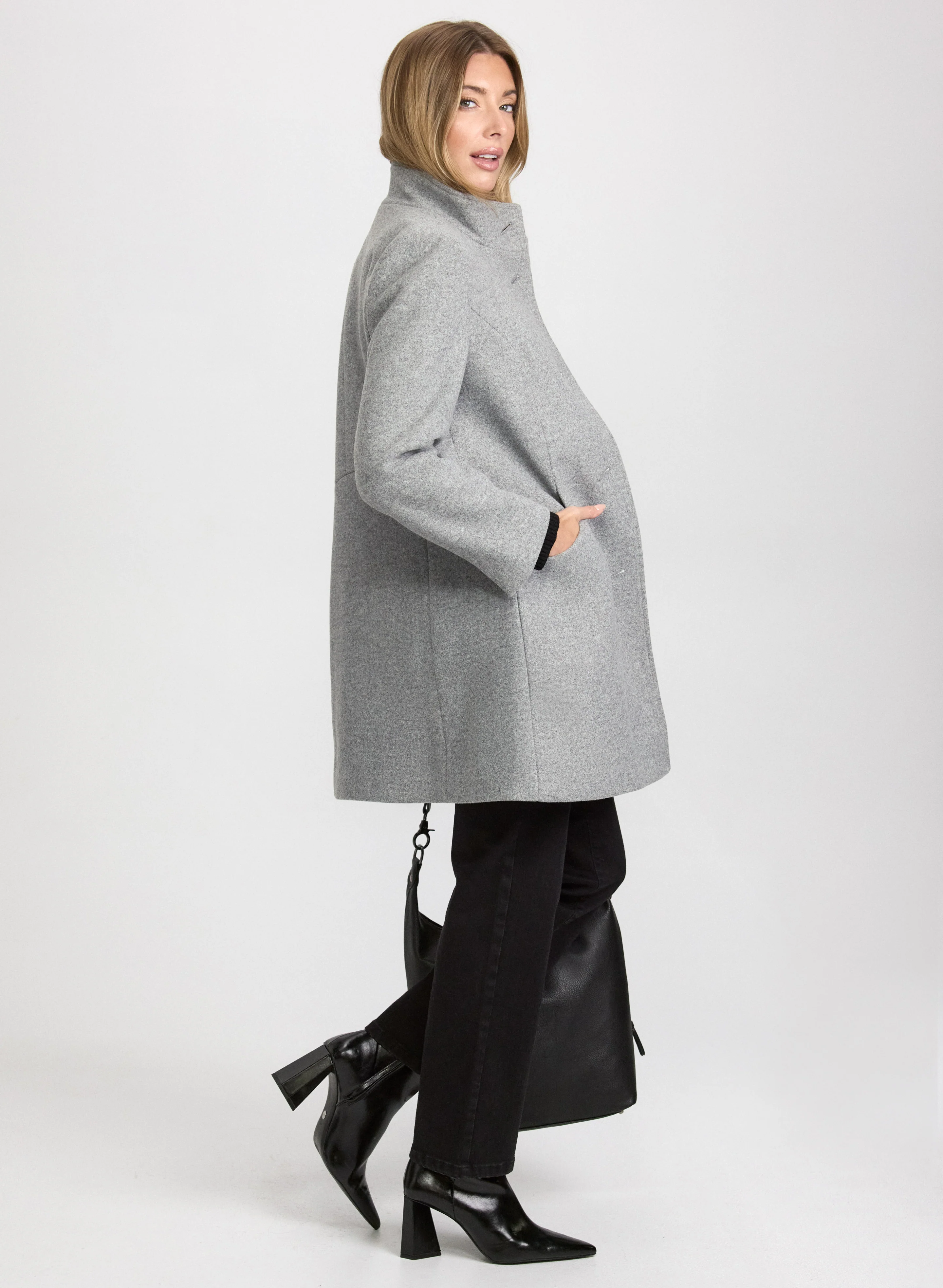 Stretch Wool-Blend Coat - Image 2