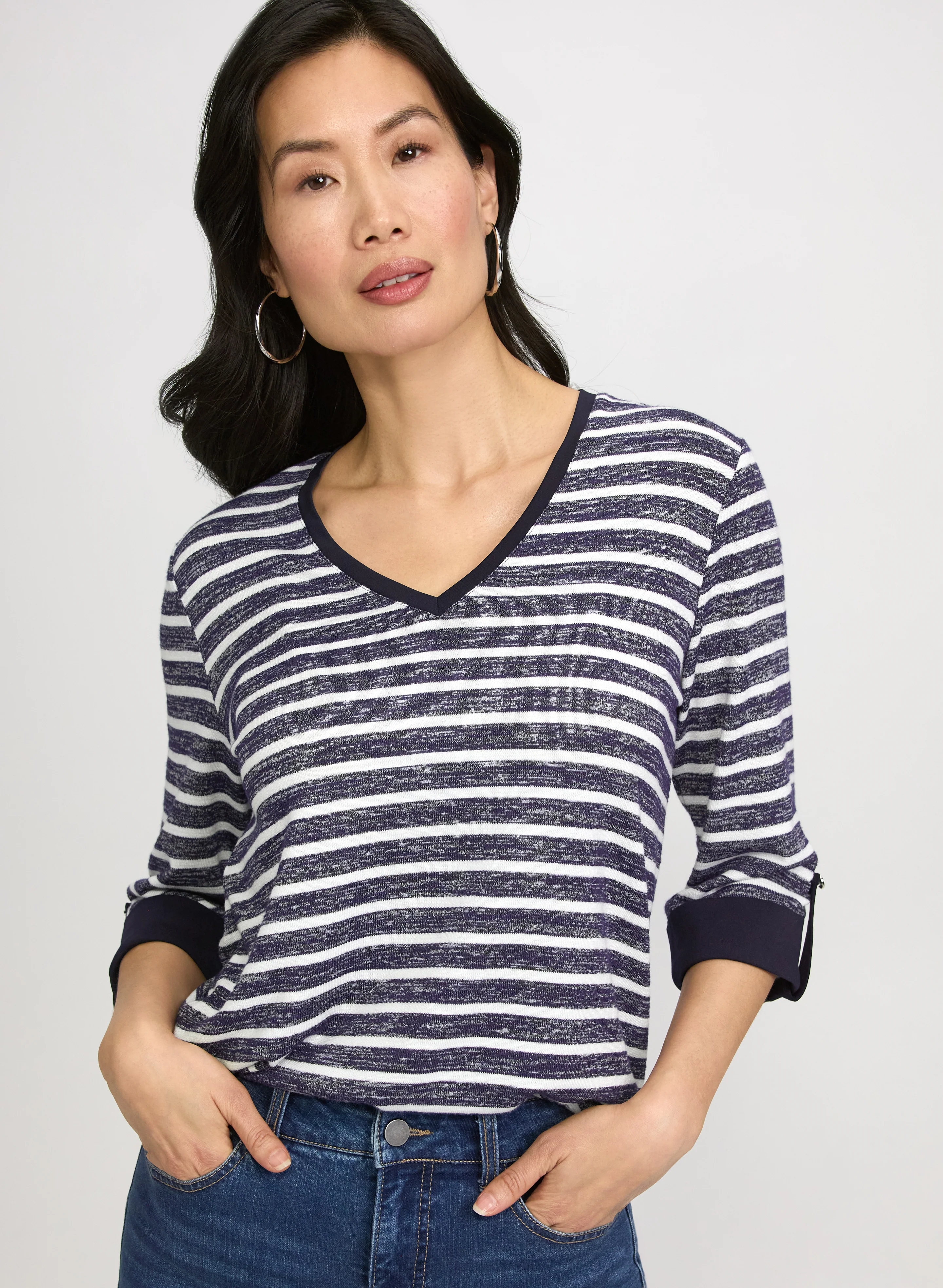 Stripe Knit Top