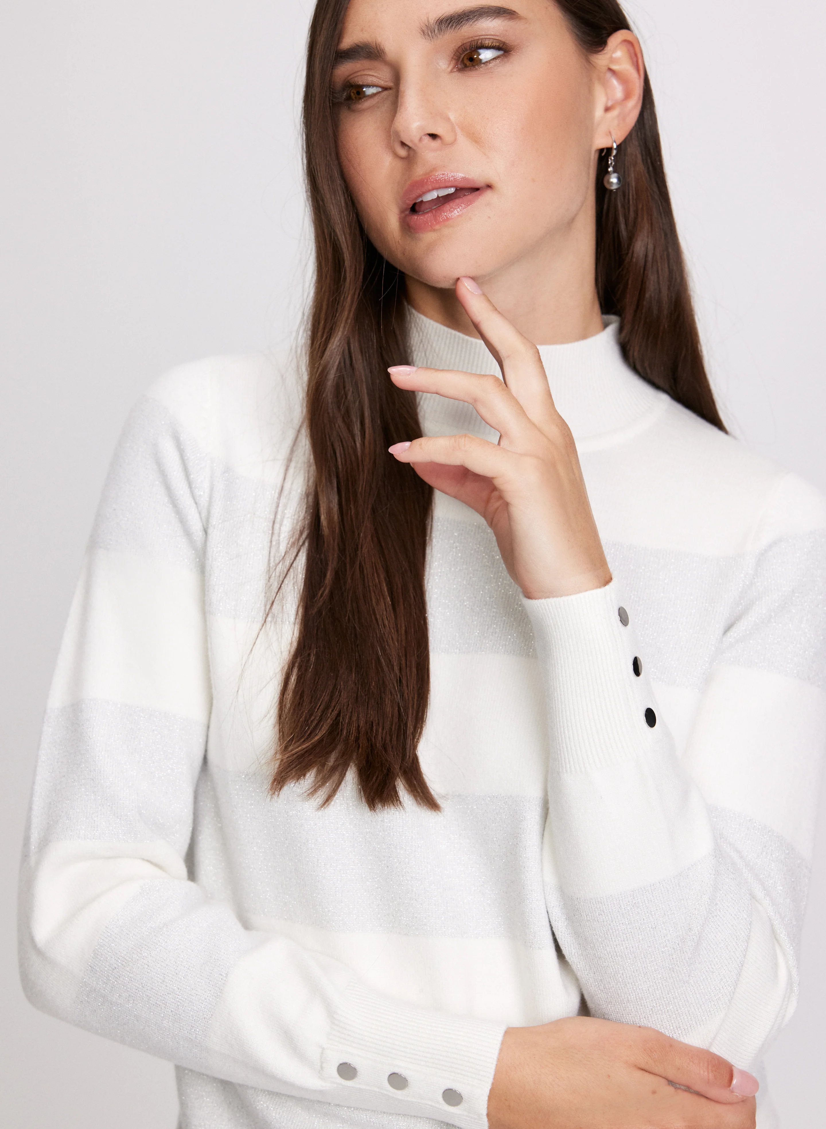 Stripe Lurex Sweater - Image 3