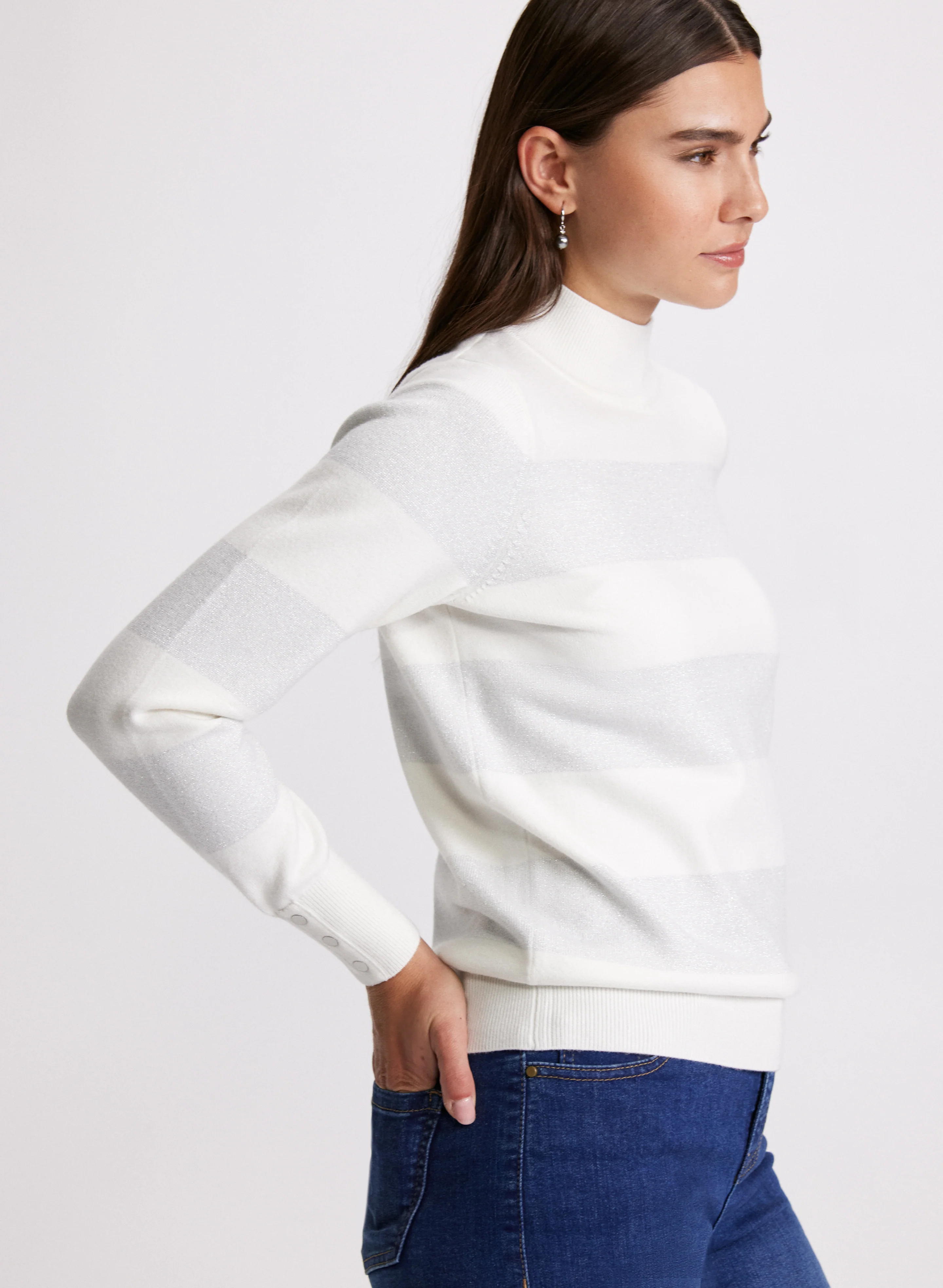 Stripe Lurex Sweater - Image 7