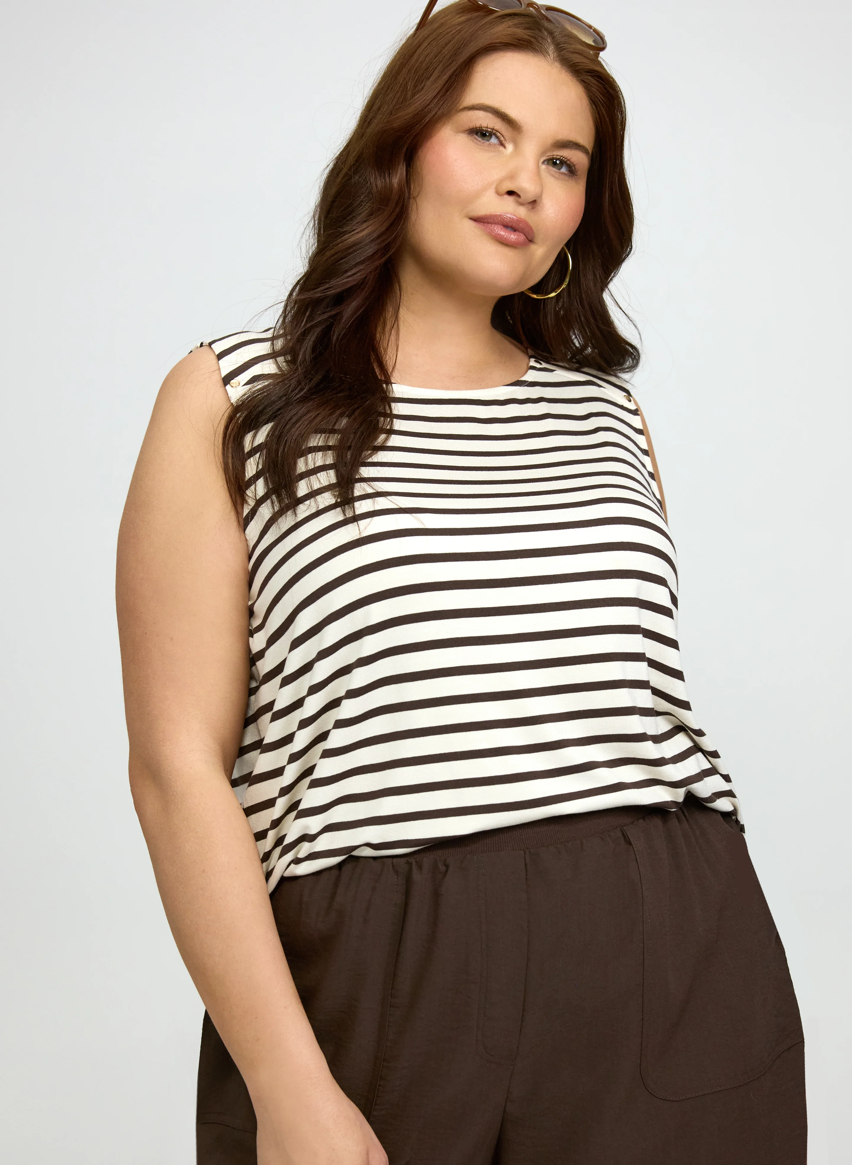 Stripe Print Cami