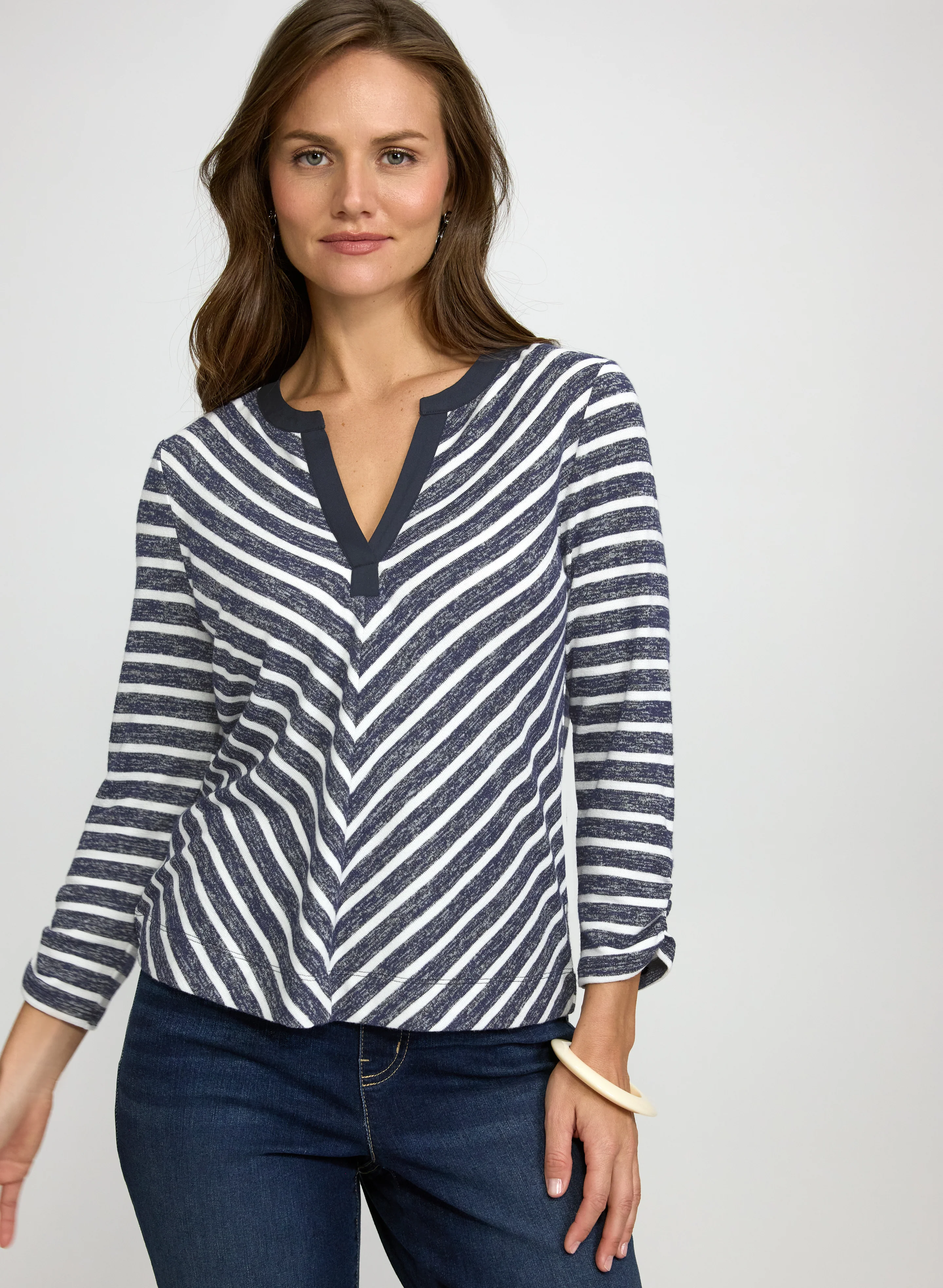 Striped Knit Top
