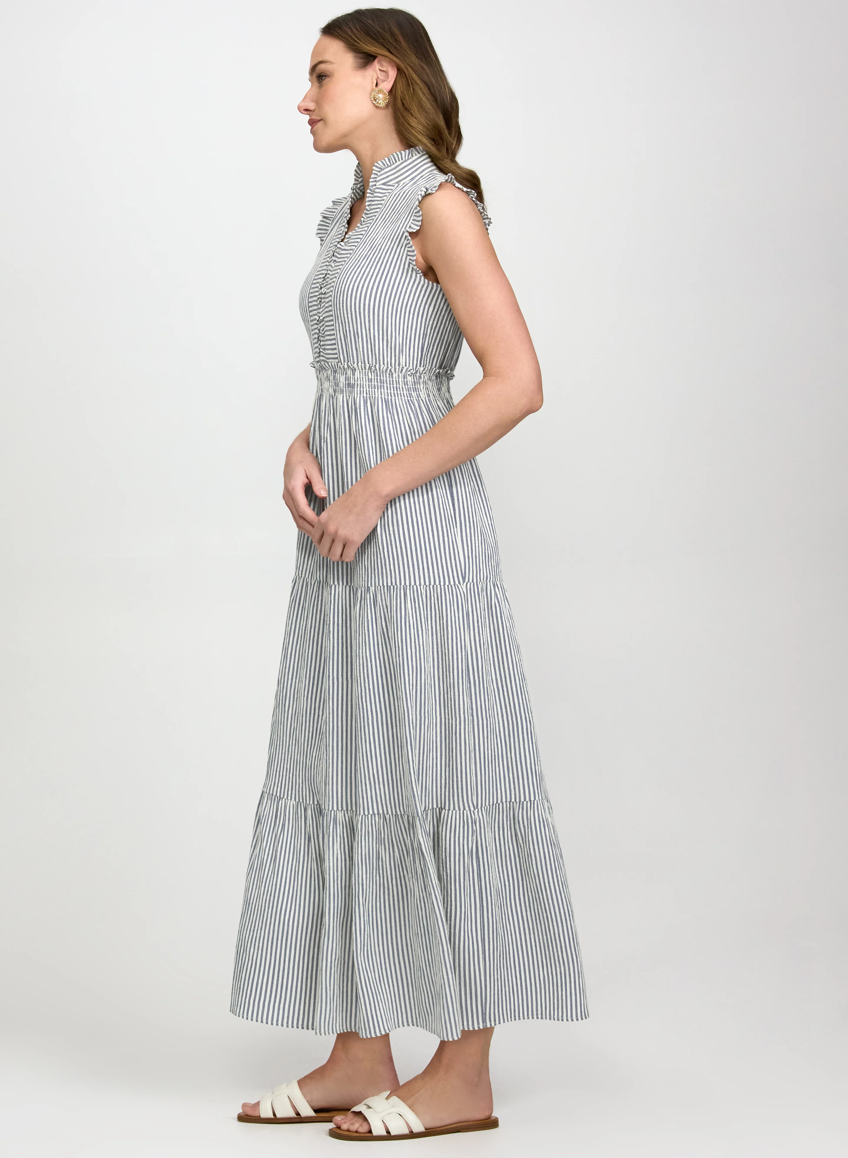 Striped Maxi Dress - Image 5