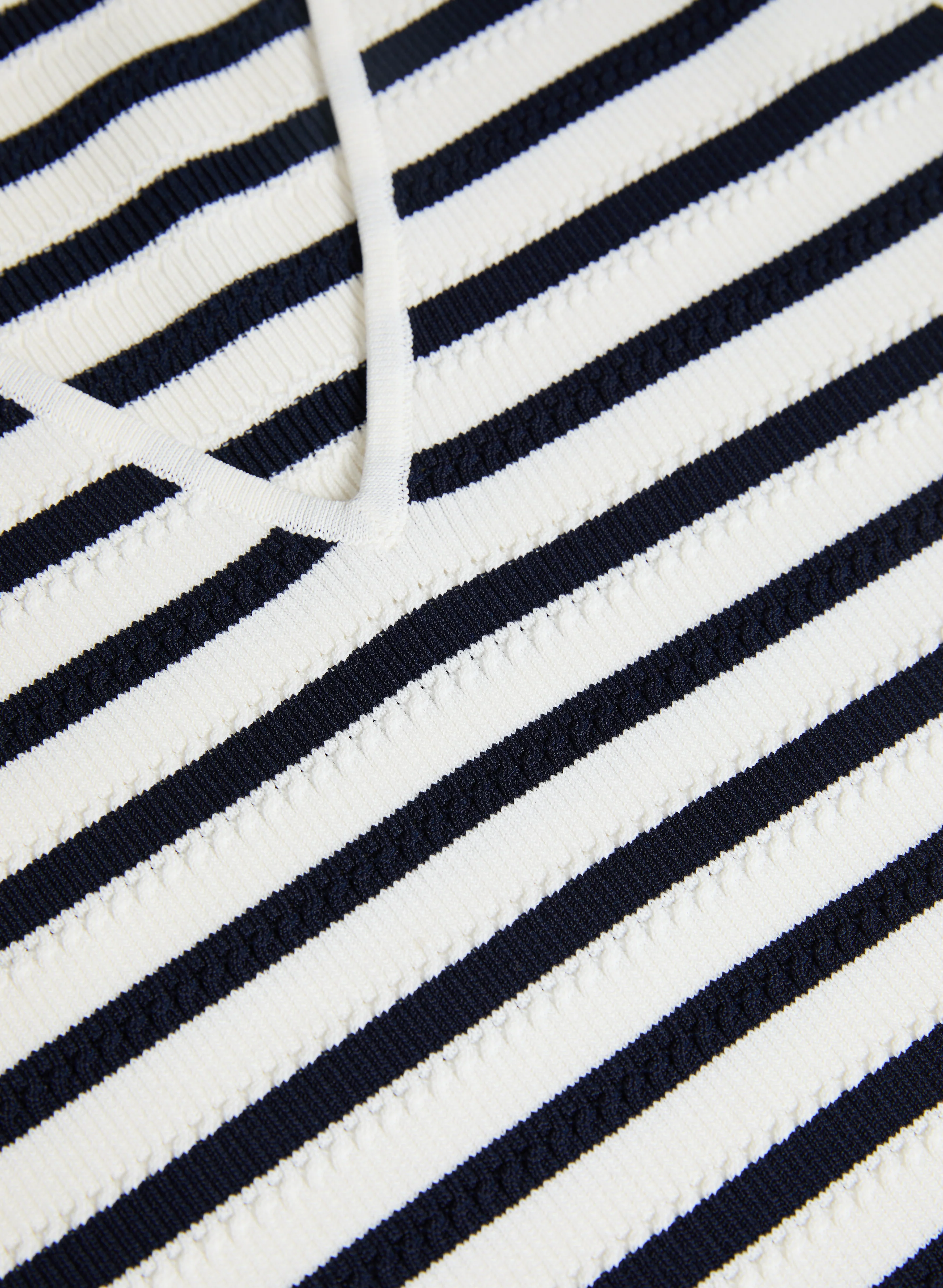 Striped Pointelle Knit Tank Top - Image 7