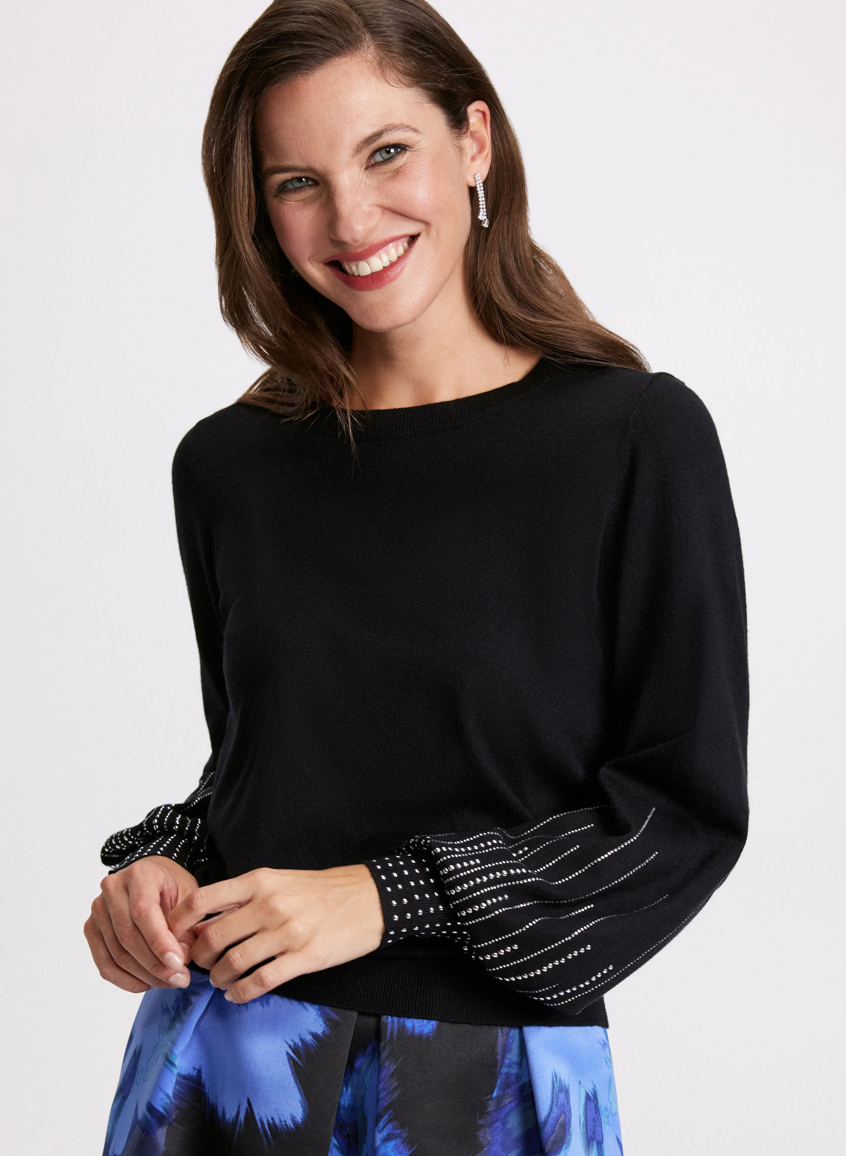 Stud Detail Knit Sweater - Image 5