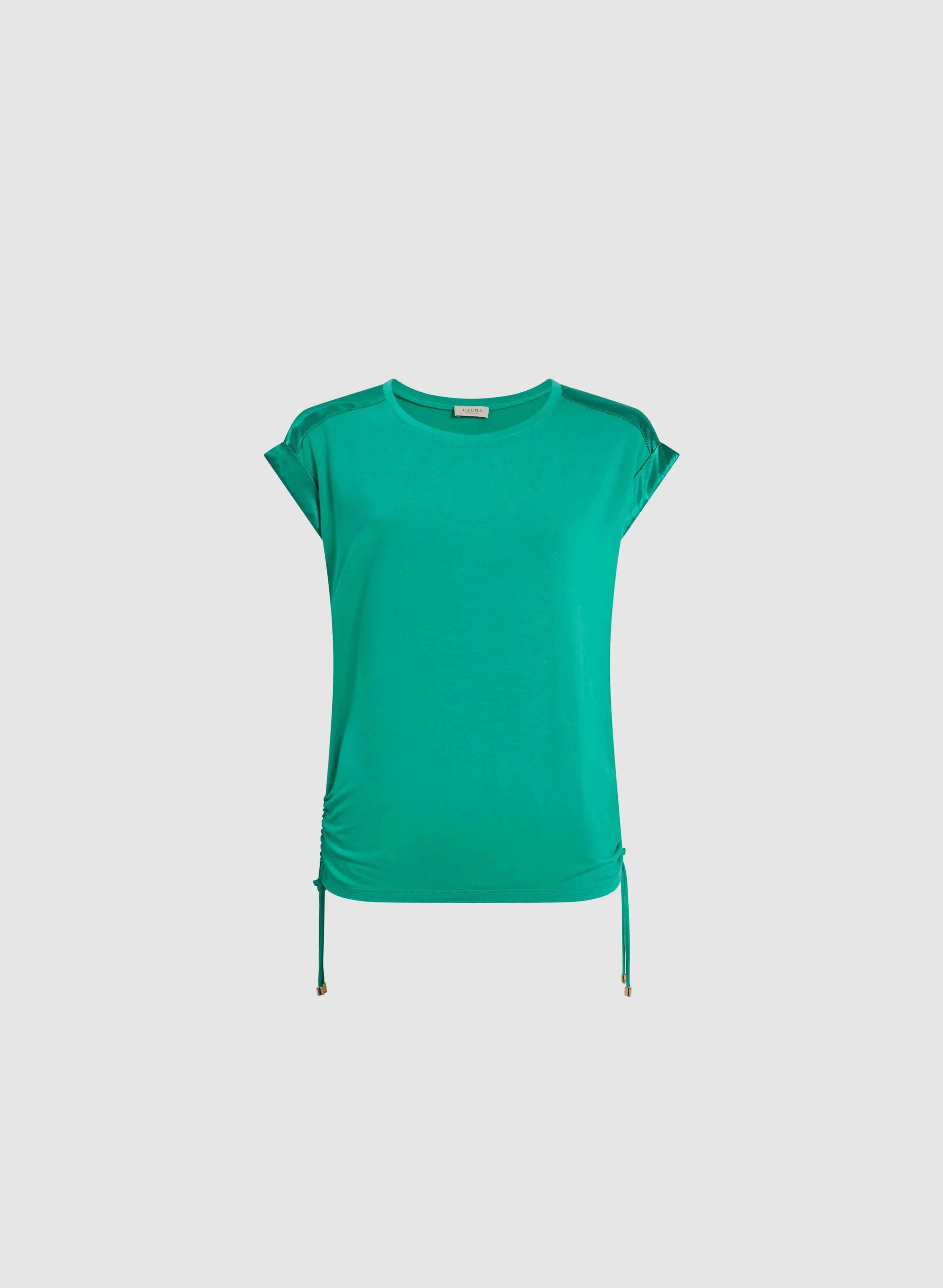 T-Shirt With Satin & Drawstring - Image 6