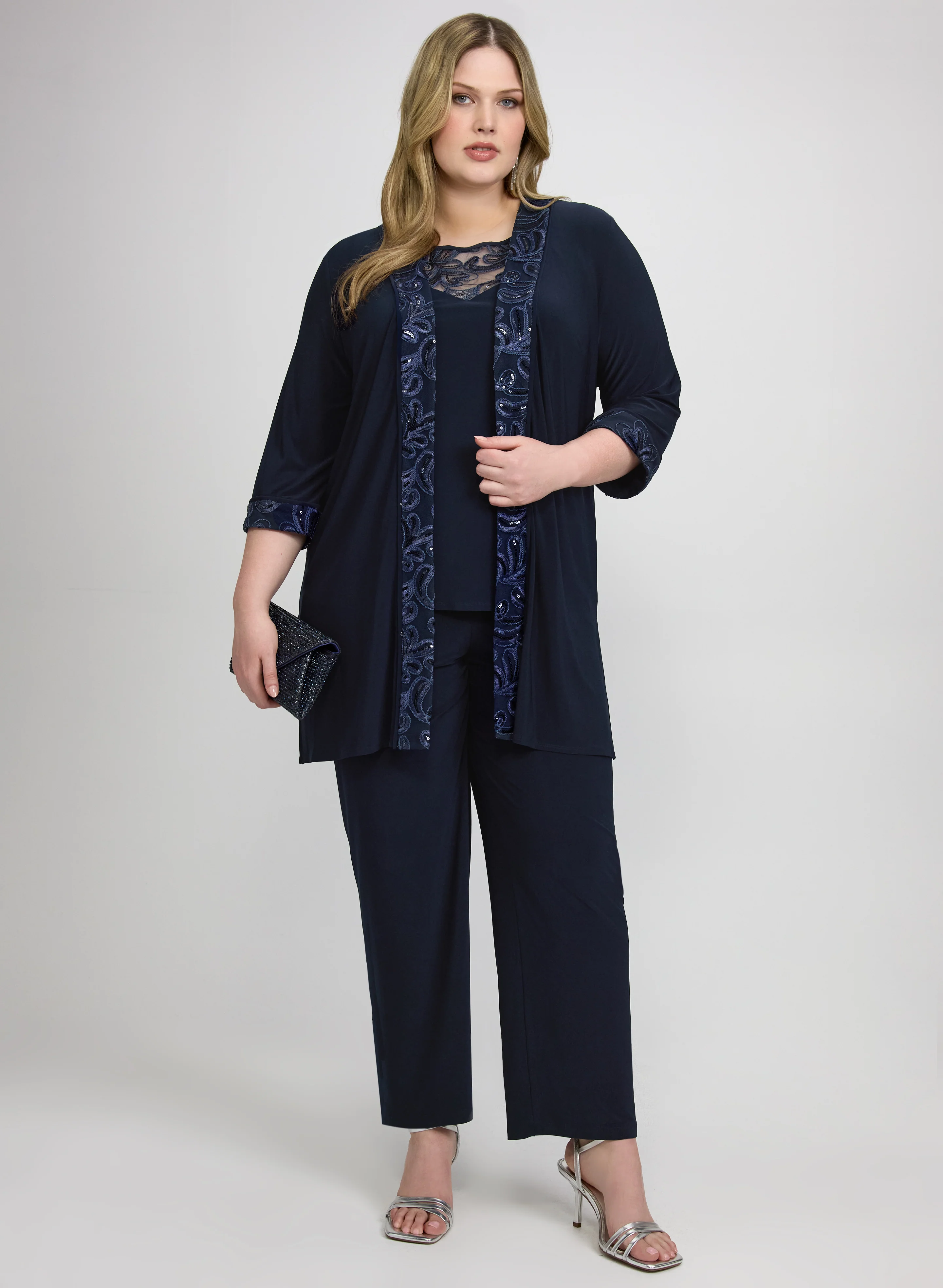 Three-Piece Pantsuit Set