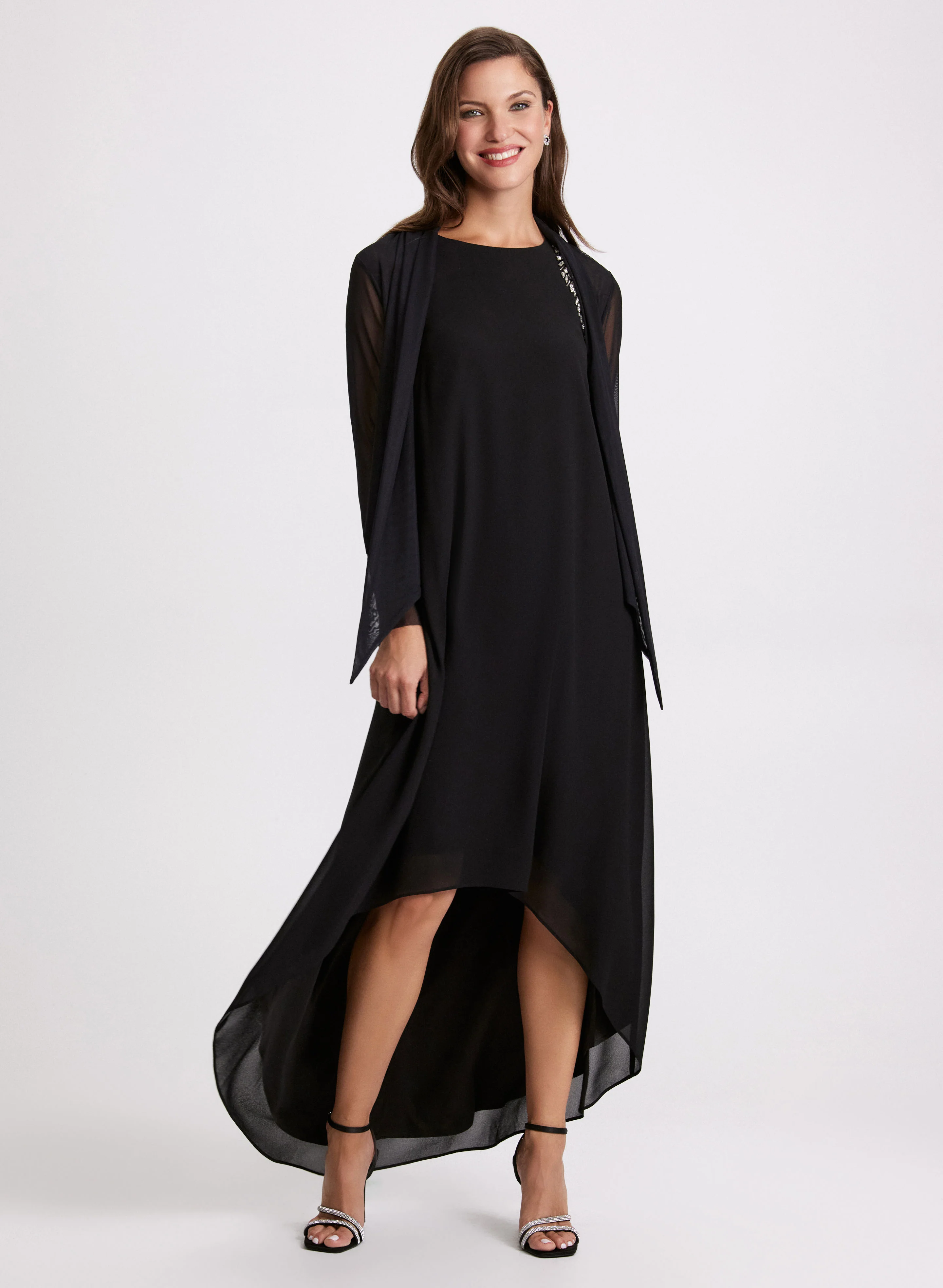 Tie Hem Mesh Cover-Up - Image 3