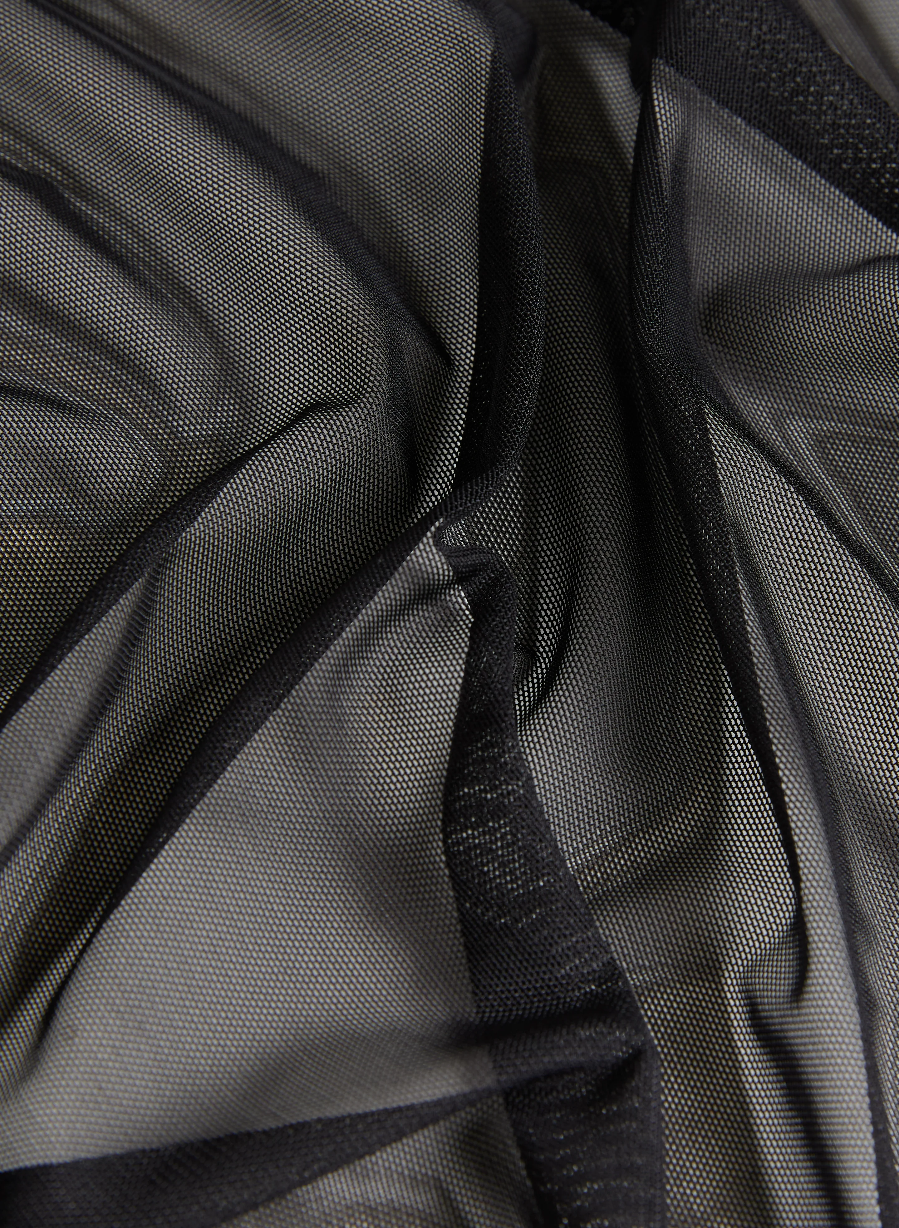 Tie Hem Mesh Cover-Up - Image 7